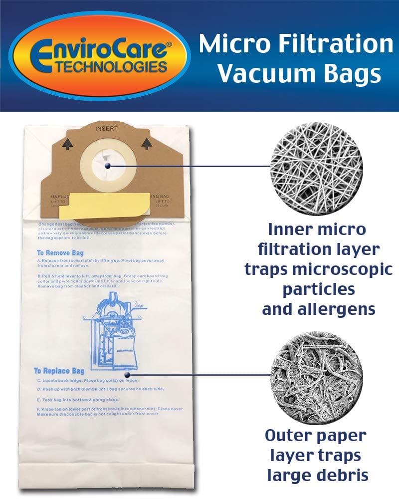 Envirocare 9-Pack Micro Filtration Vacuum Bags for Eureka 4800 Series & Boss Smart Vac - RR, 61115 Compatible - Review Image 2