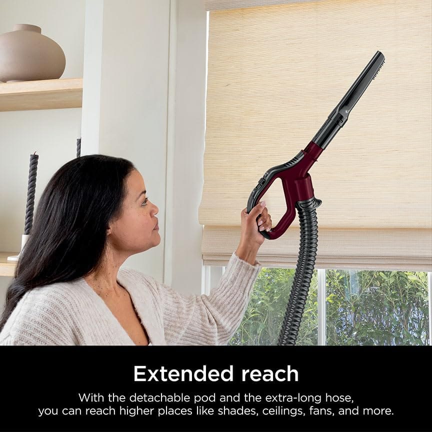 Shark Detect Lift-Away Corded Upright Vacuum with Detect Technology, Self-Cleaning Brushroll, Anti-Allergen Complete Seal, and Odor Neutralizer Technology - Burgundy - Review Image 3