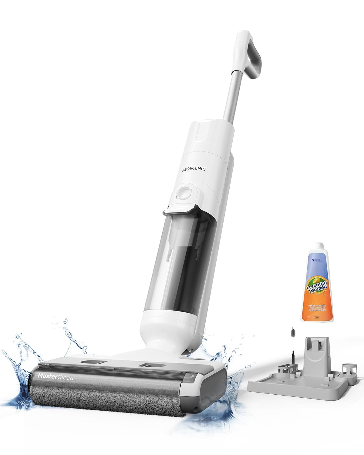Proscenic F10 Pro Wet and Dry Cordless Stick Vacuum Mop Cleaner with Self-Cleaning, High-Capacity Tanks, Edge Clean, 3-in-1 Vacuum/Mop/Wash