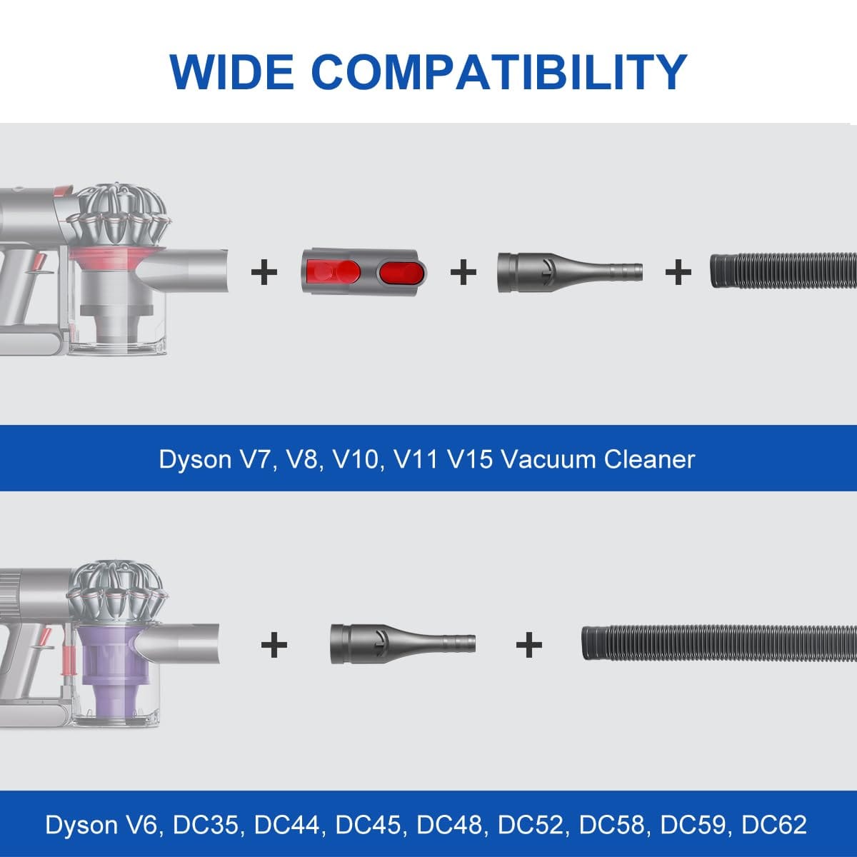 Lanmu Dryer Vent Cleaner Kit Compatible With Dyson Cordless Stick Vacuums V15 V11 V10 V8 V7 V6 - Vacuum Attachments Hose Adapter Lint Brush Remover For Deep Cleaning - Review Image 5