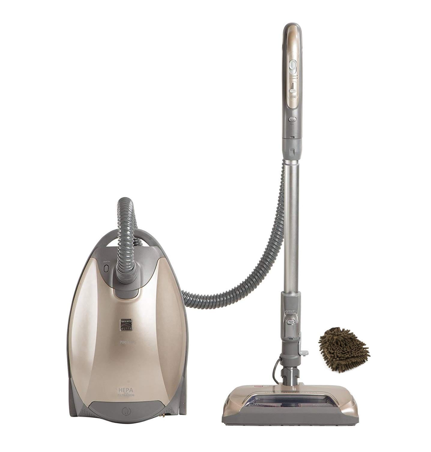 Kenmore Elite Pet Friendly Bagged Canister Vacuum with Hepa Filter and Pet Powermate - Champagne