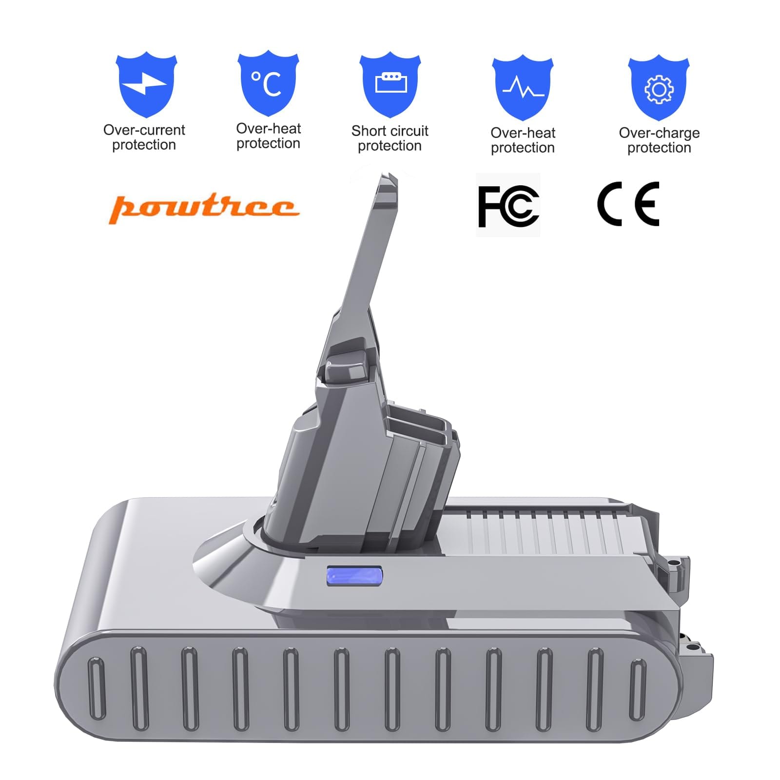 Upgraded 6.0Ah V8 Sv10 Battery 215681 Replacement for Dyson V8 Cordless Stick Vacuum Compatible with Animal/Absolute/Motorhead/Fluffy Models + Bonus 2Pks Filters - Review Image 4