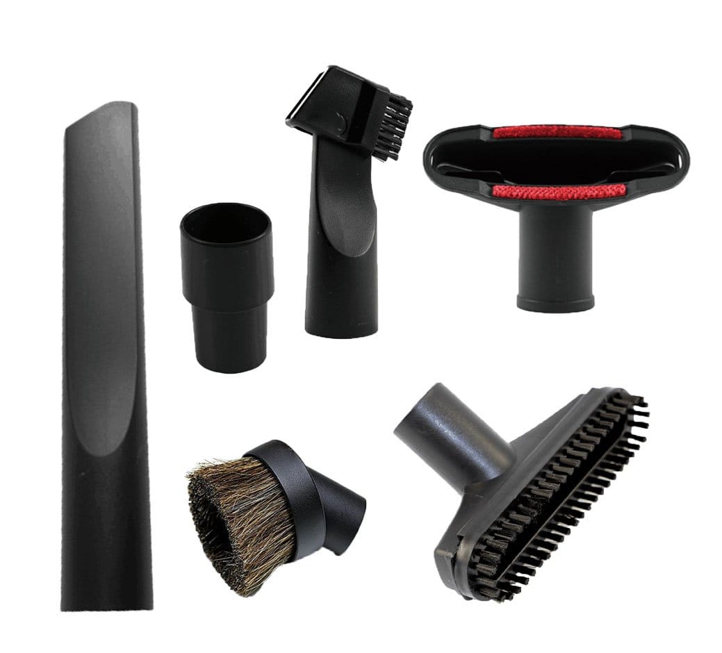Vacuum Attachments Accessories Kit for 1-1/4" & 1-3/8" Standard Hoses - 6 Piece Set