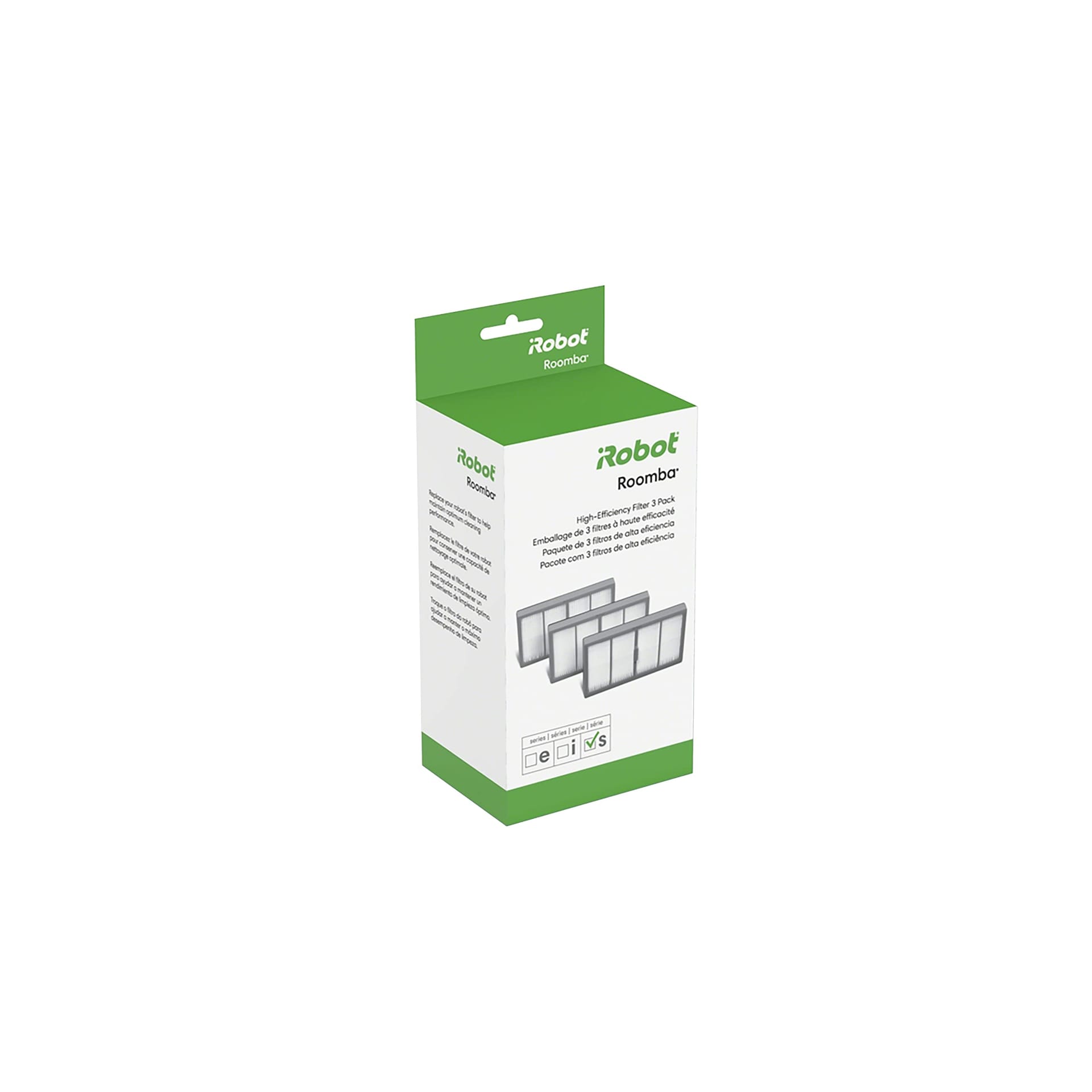 iRobot Roomba S Series High-Efficiency Filter (3-Pack) - Authentic Replacement Parts for Pet Hair Vacuum - White