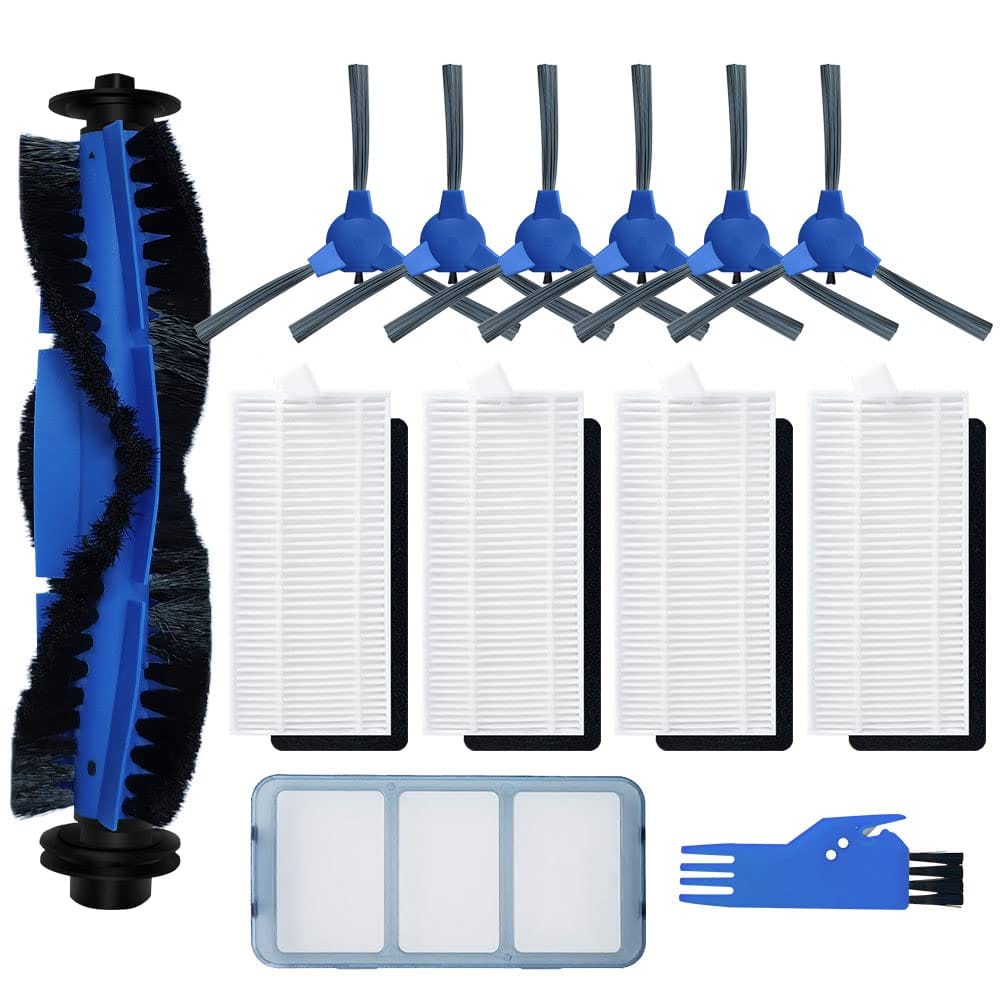 Replacement Parts Kit for Eufy Robovac 11S, 12, 15T, 15C, 25C, 30, 30C, 35C Robot Vacuums - Hepa Filter, Pre-Filter, Roller Brush, Side Brushes Attachment