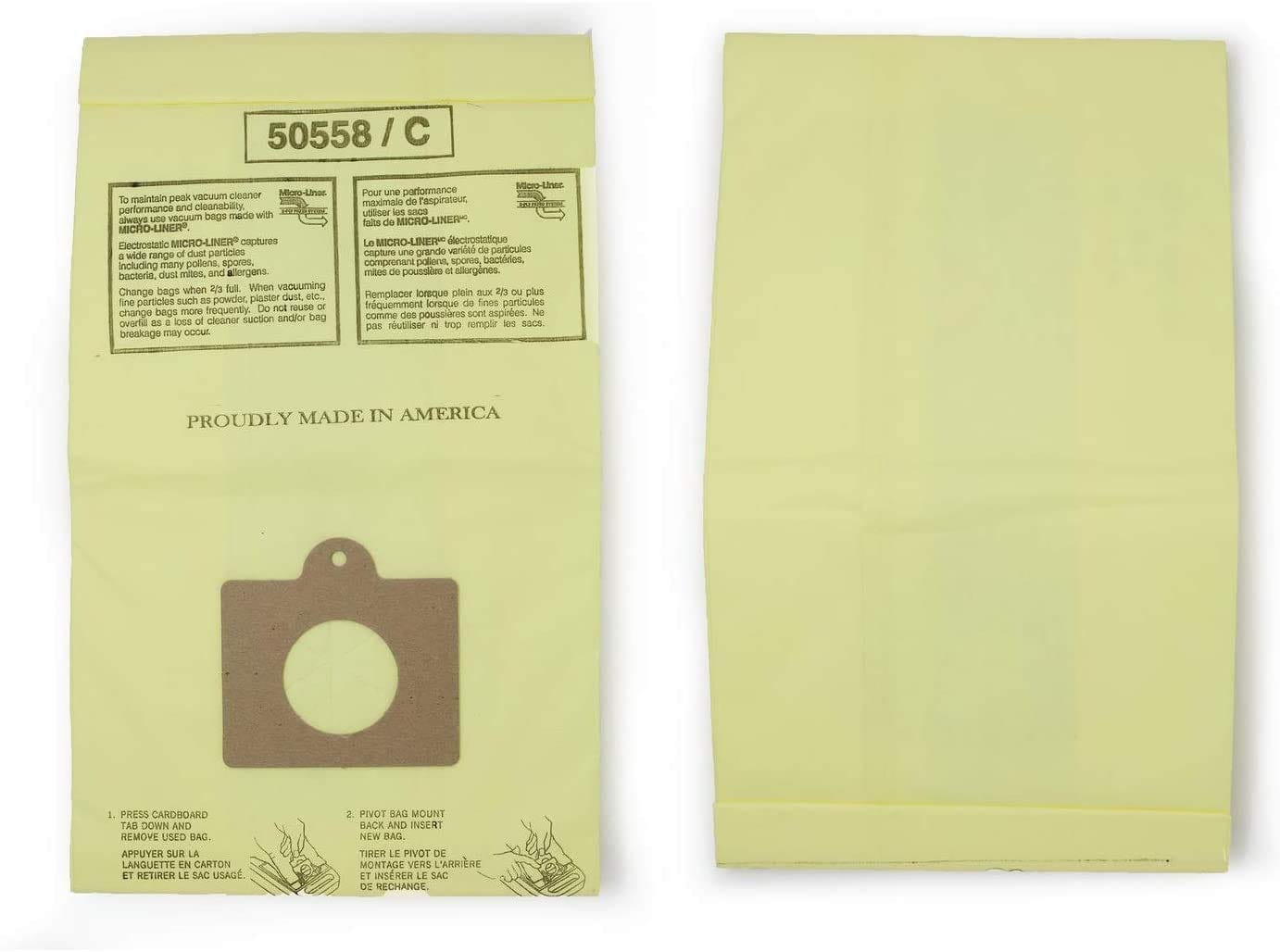 Pack of 9 MICRO-LINED Vacuum Cleaner Bags for Kenmore 5055 50557 50558 & Panasonic C-5 C Q - Review Image 2