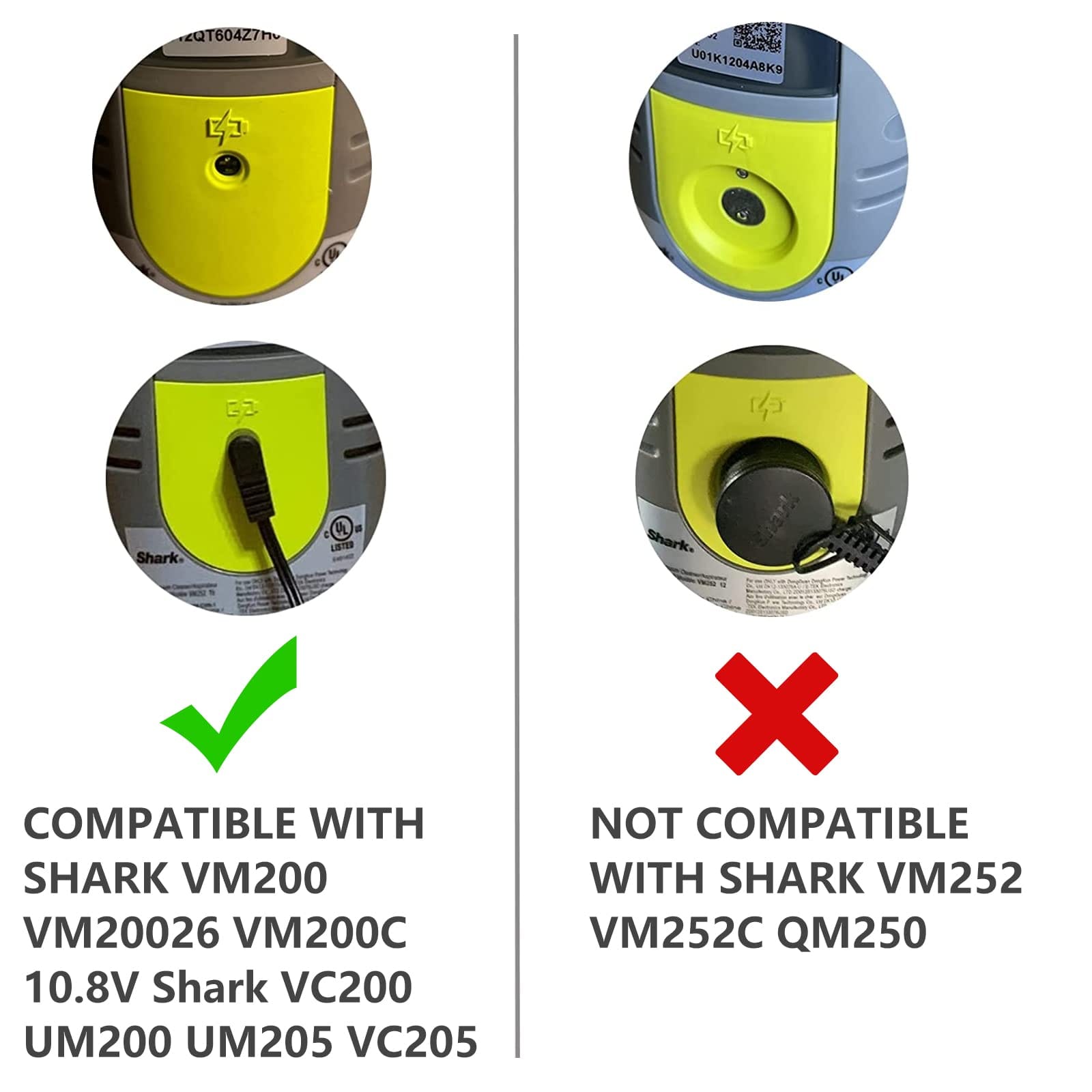 Replacement Charger for Shark Vacmop VM200 Series 10.8V Li-Ion Battery Pro Cordless Hard Floor Vacuum Mop - Review Image 3