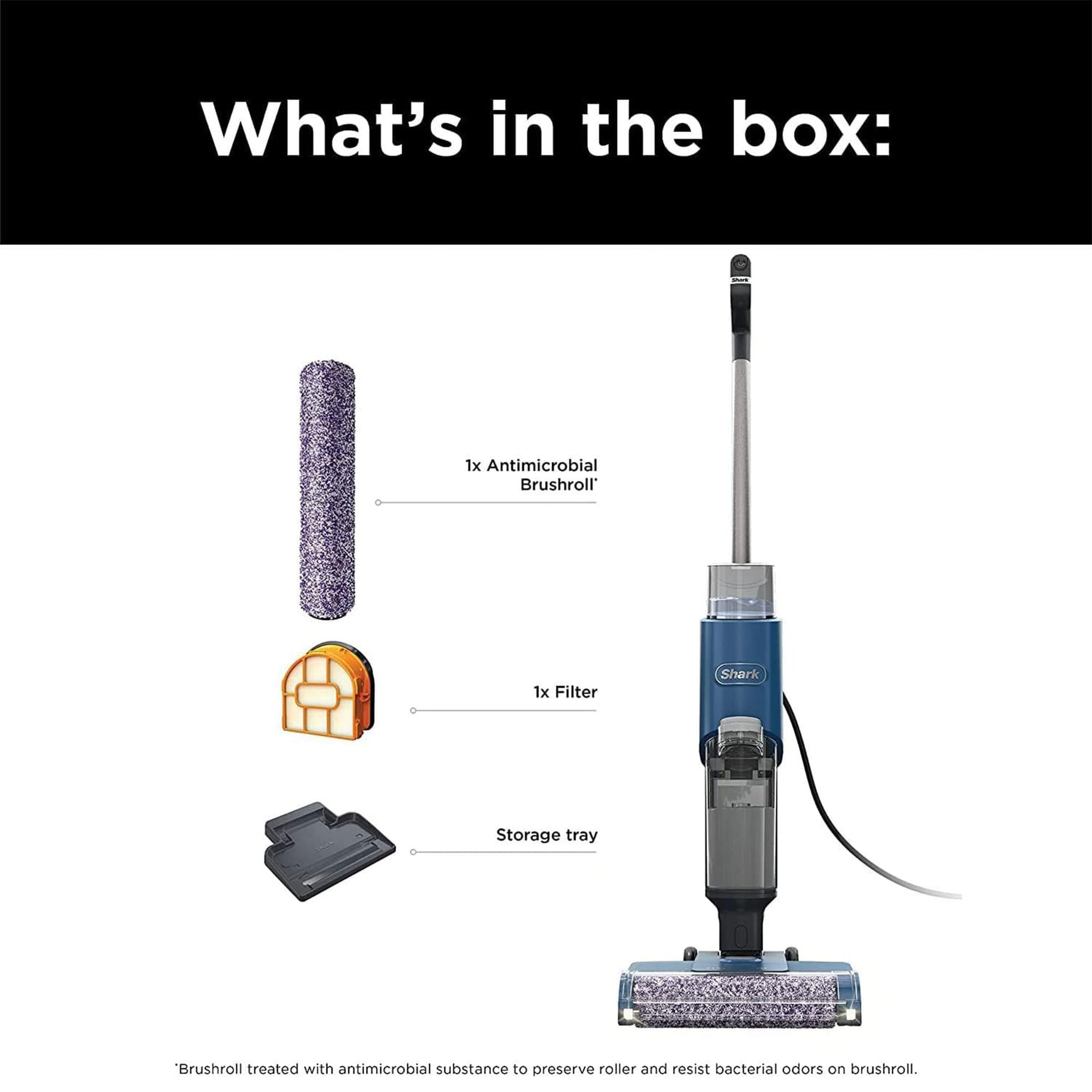 Renewed Shark WD101 Hydrovac XL 3-in-1 Vacuum, Mop, and Self-Cleaning System for Hardwood, Tile, Marble, Area Rugs - Corded Navy - Review Image 4