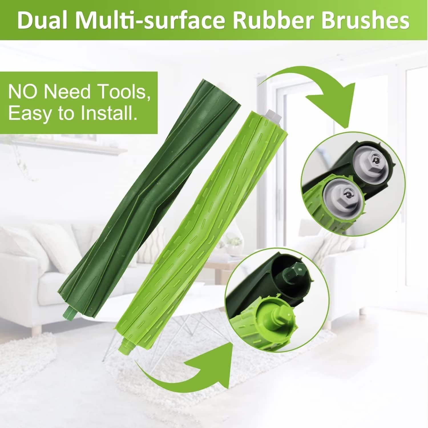 Replacement Parts Kit for iRobot Roomba i7 i7+ i3 i3+ i4 i4+ i6 i6+ i8 i8+ j7 j7+ E5 E6 E7 Vacuum Cleaner - HEPA Filters, Brushes, Accessories - Review Image 2