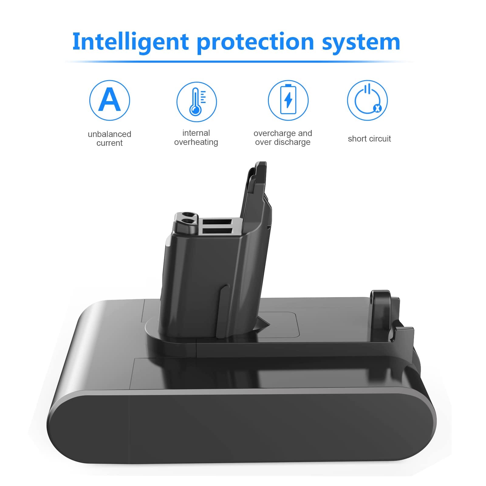 Upgraded 6000mAh Type B 22.2V Lithium-Ion Battery Replacement for Dyson Handheld Vacuum Cleaners DC31 DC35 DC44 DC31 DC34 - Compatible with 917083-01 202932-02 - Review Image 4