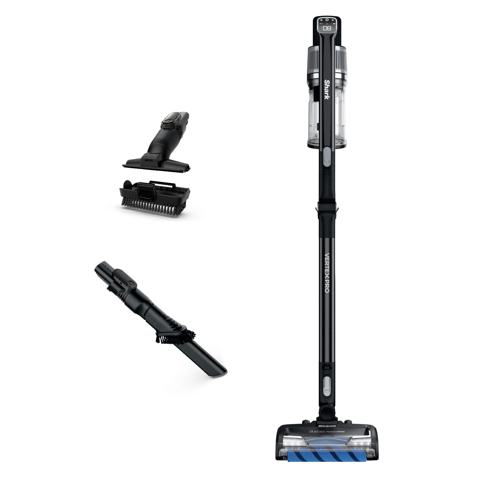 Shark Vertex Pro Lightweight Cordless Stick Vacuum with DuoClean PowerFins, HEPA Filter, Black/Silver