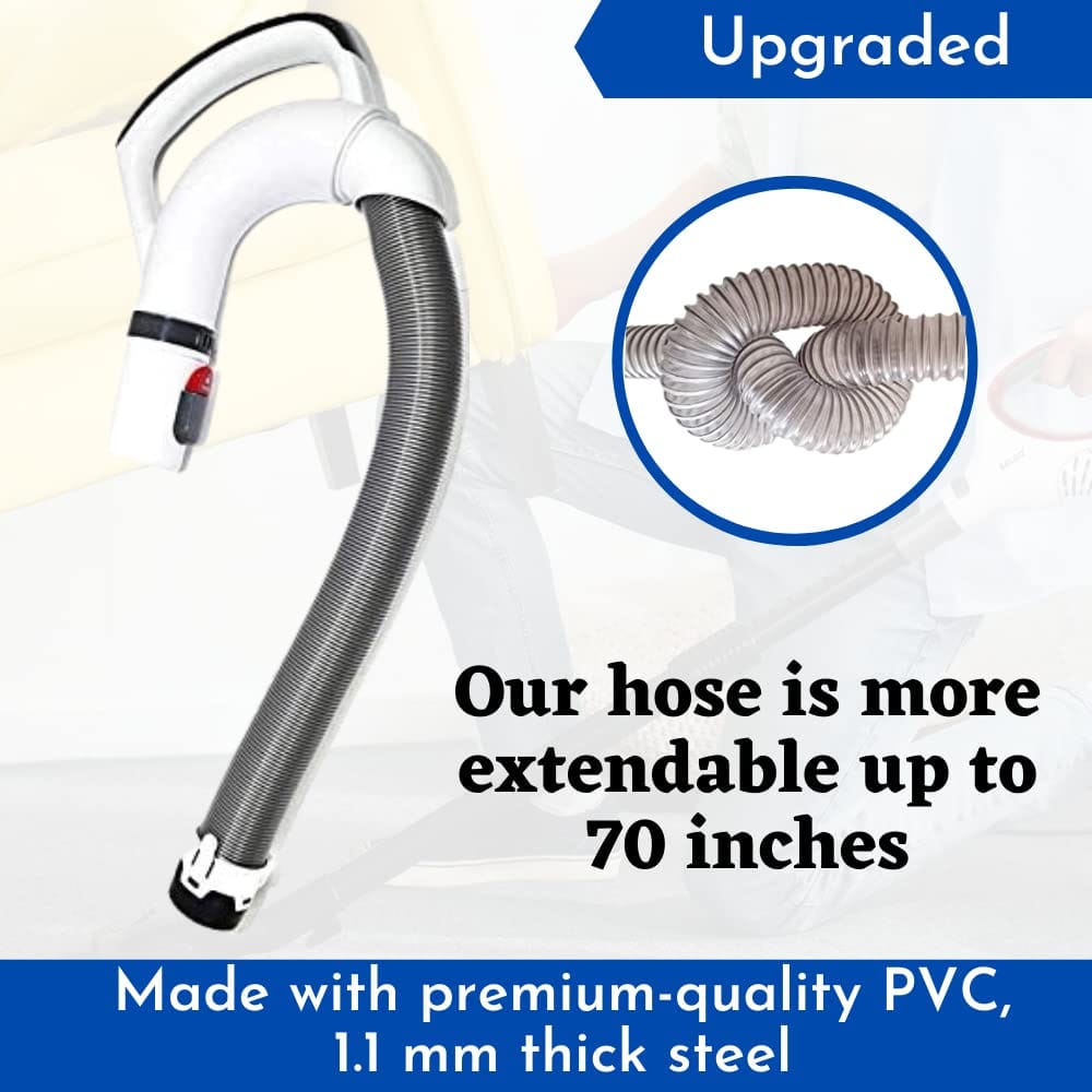 Upgraded PVC Steel Replacement Hose Handle for Shark Rotator Lift-Away Vacuum Models NV355, NV356, NV357, NV358, NV370, UV440 (NV360 Blue, UV550 Gray, NV391 Red) - OEM # 153FFJ - Review Image 5