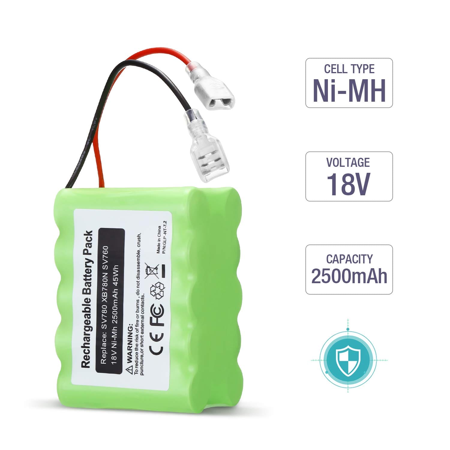Replacement 18V 2500mAh Battery for Shark SV780-N Cordless Stick Vacuum Series - Review Image 2
