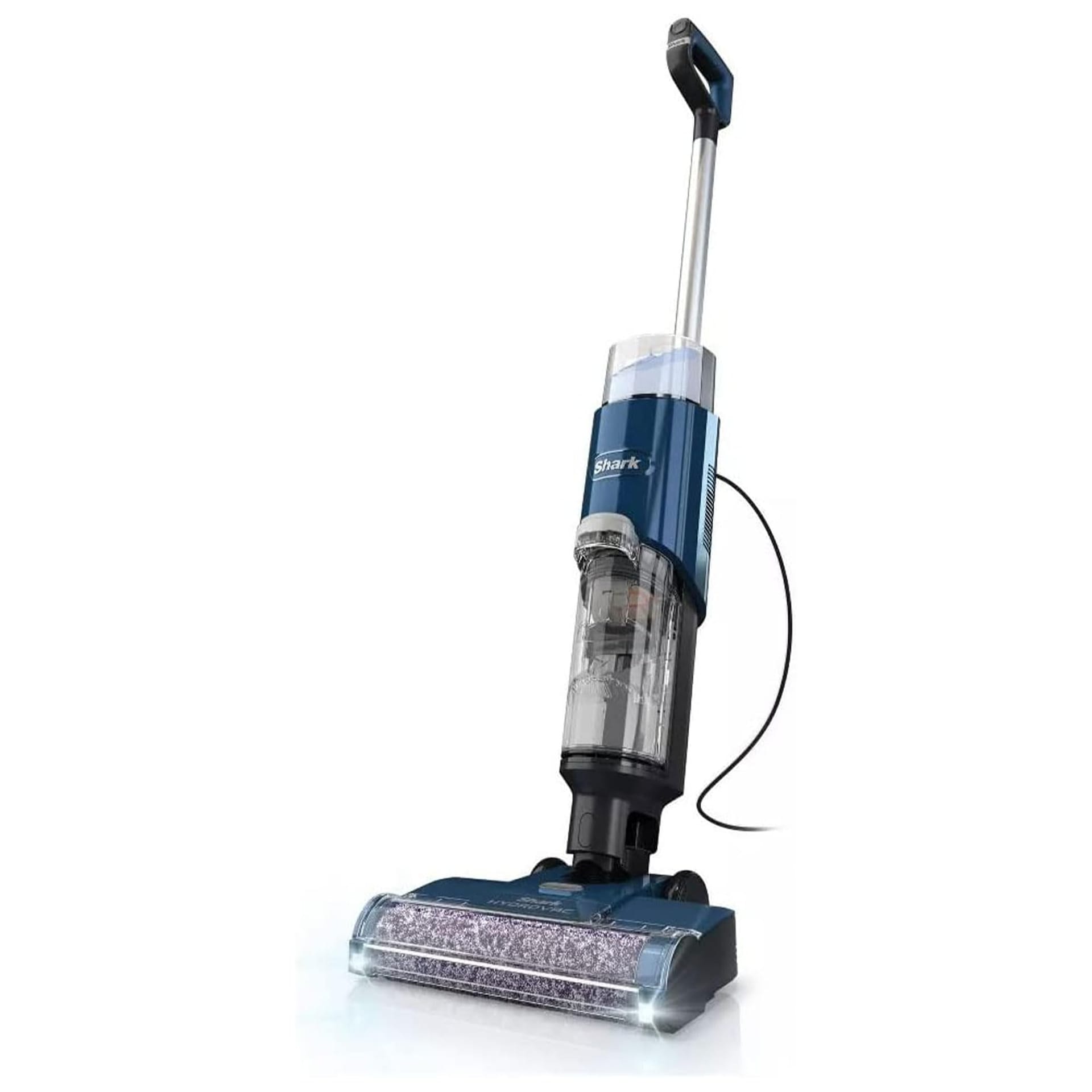Renewed Shark WD101 Hydrovac XL 3-in-1 Vacuum, Mop, and Self-Cleaning System for Hardwood, Tile, Marble, Area Rugs - Corded Navy