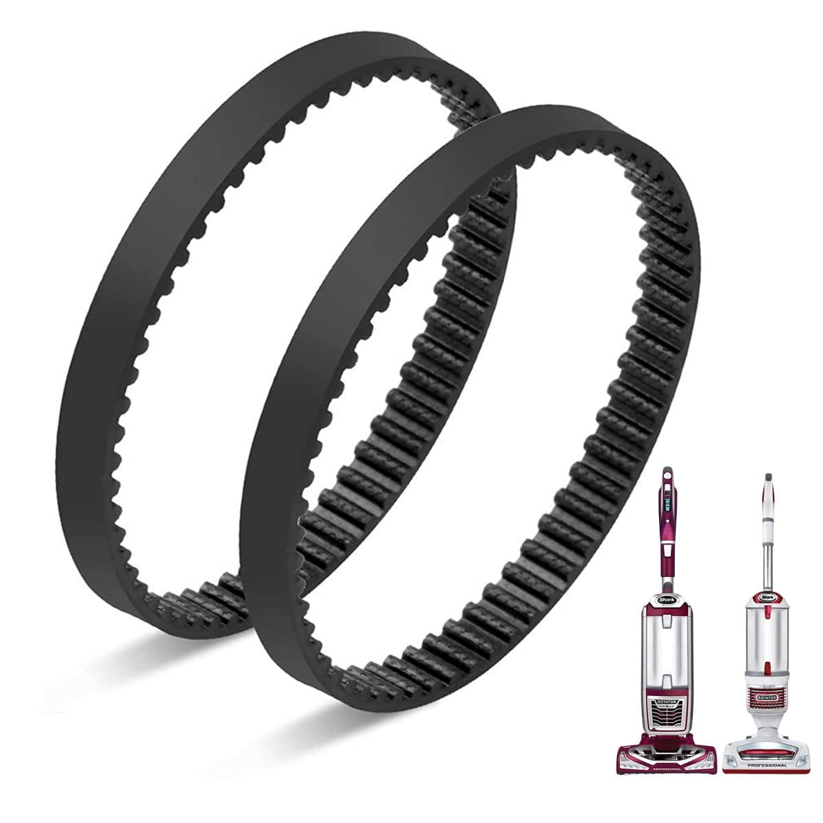 High-Quality Replacement Belts for Shark Rotator Pro Lift-Away Vacuum Nv500 Series (Pack of 2)