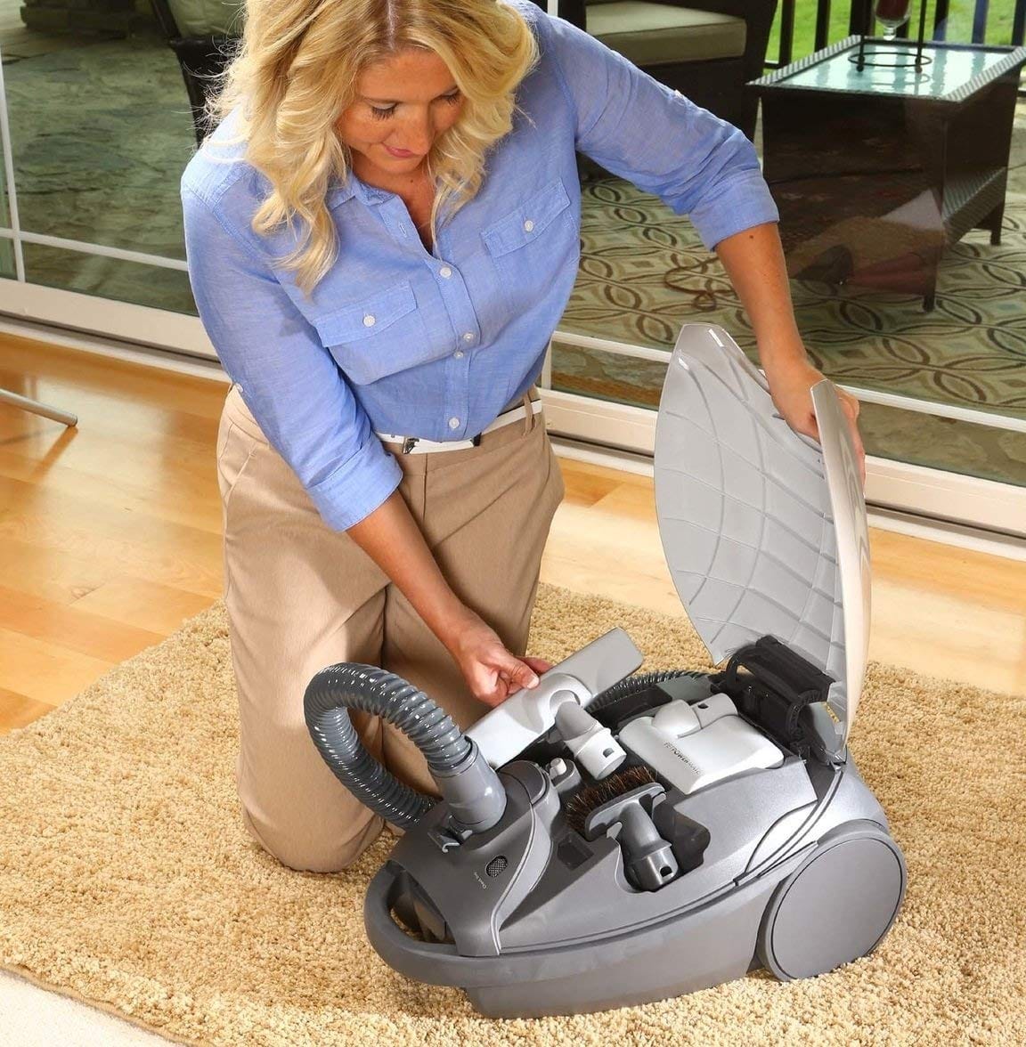 Kenmore Elite Pet Friendly Bagged Canister Vacuum with Hepa Filter and Pet Powermate - Champagne - Review Image 2