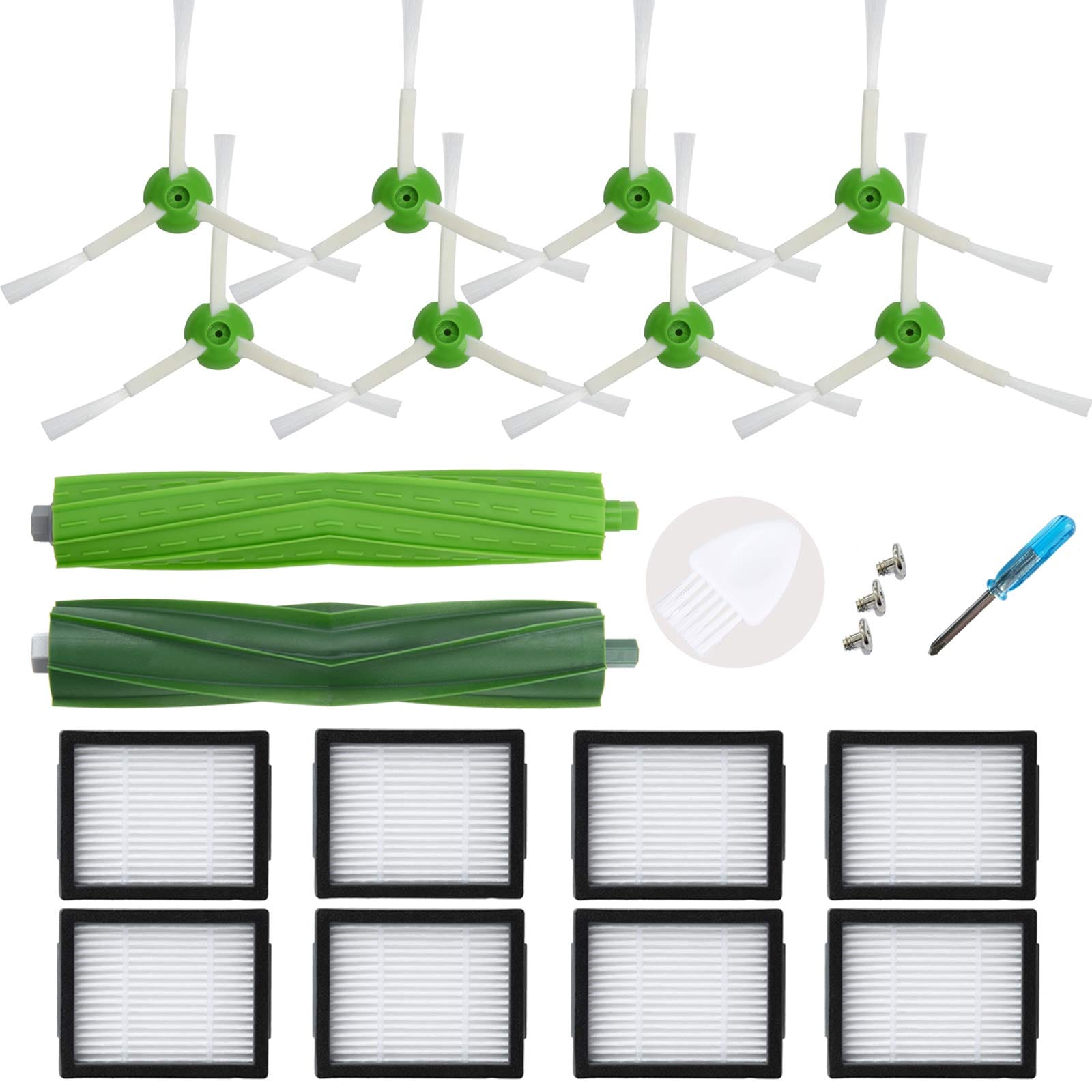 Replacement Parts Kit for Irobot Roomba E Series and I Series, Compatible with E5 E6 I8 I7 I6 I5 I4 I3 I1 J Series J9 J8 J7 J6 J5, Lightweight Design for Pet Hair Vacuum