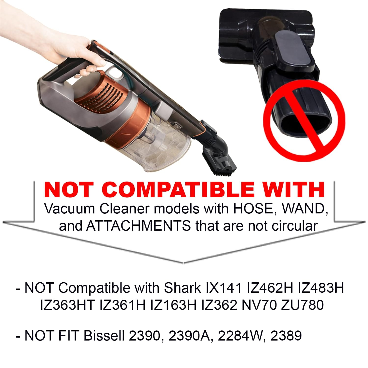HEPA Filter Household Cleaning Kit with Vacuum Cleaner Accessories & Pet Upholstery Turbo Brush - Review Image 3