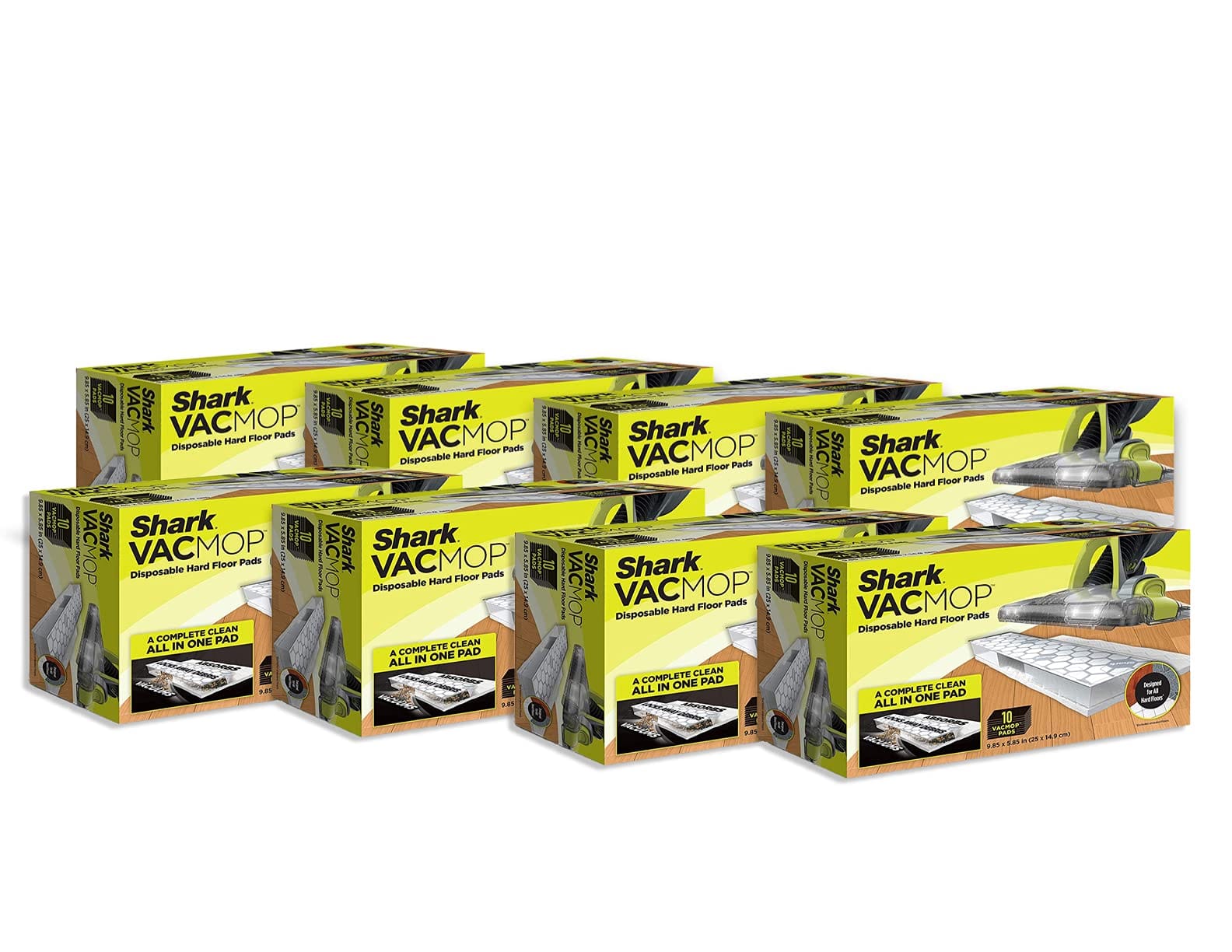 Shark Vacmop Disposable Hard Floor Vacuum And Mop Pad Refills, 80 Count - Clean Floors, No Touch Disposal