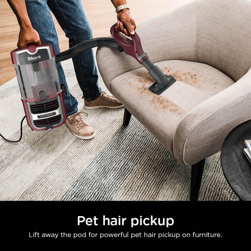 Renewed Shark R-Zu660 Navigator Lift-Away Upright Vacuum Cleaner with Self-Cleaning Brushroll, Powerfins, HEPA Filtration - Ideal for Pets, Paprika - Review Image 4