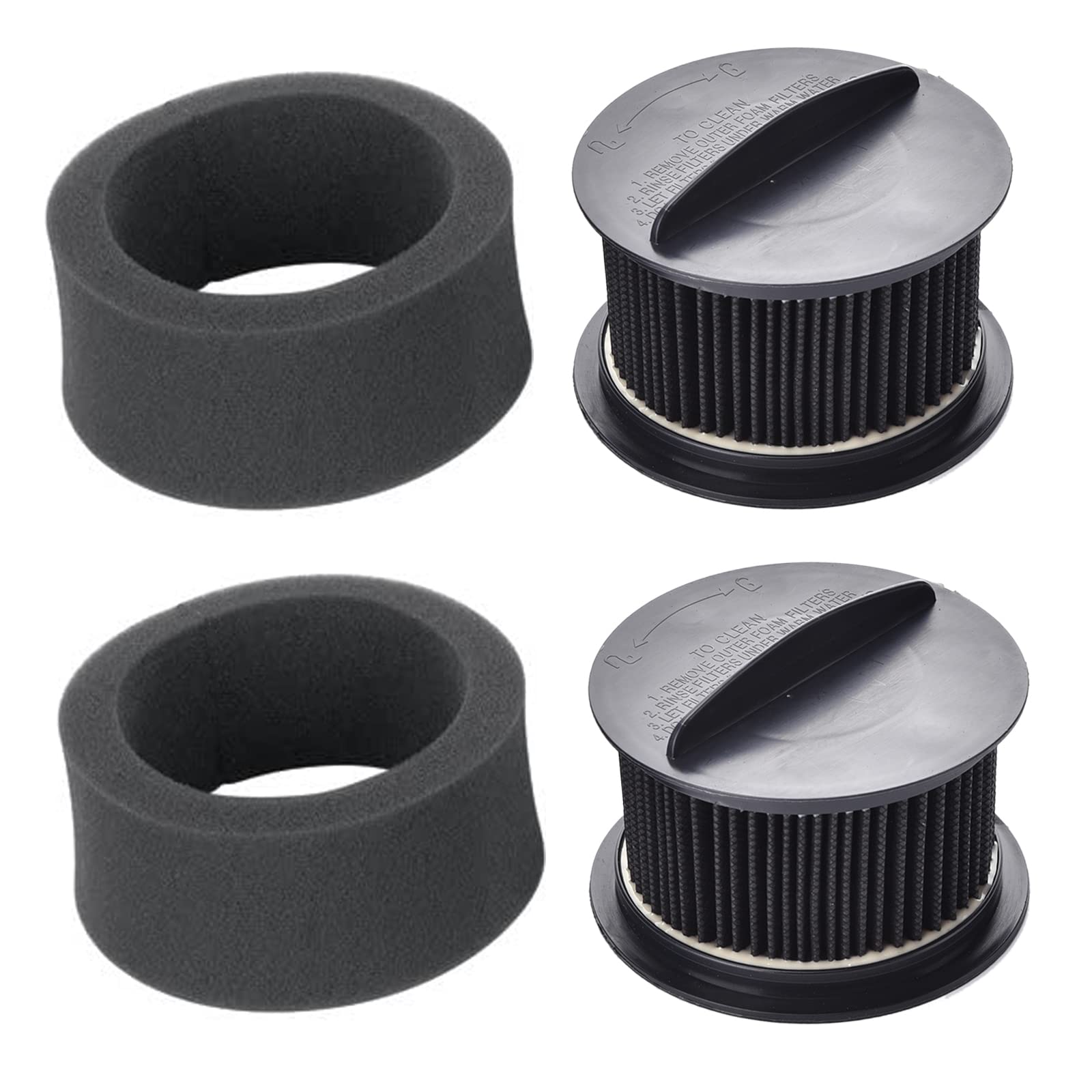 Bissell PowerForce Vacuum Replacement Filters Set - Compatible with Select Models for Pet Hair Removal and Powerful Suction