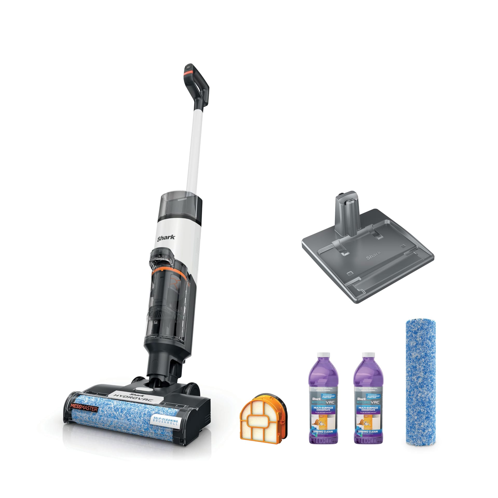 Shark Hydrovac Messmaster Cordless Wet Dry Vacuum Mop Cleaner for Hard Floors & Area Rugs, 3-in-1 Self-Cleaning System, Powerful Suction, AW261