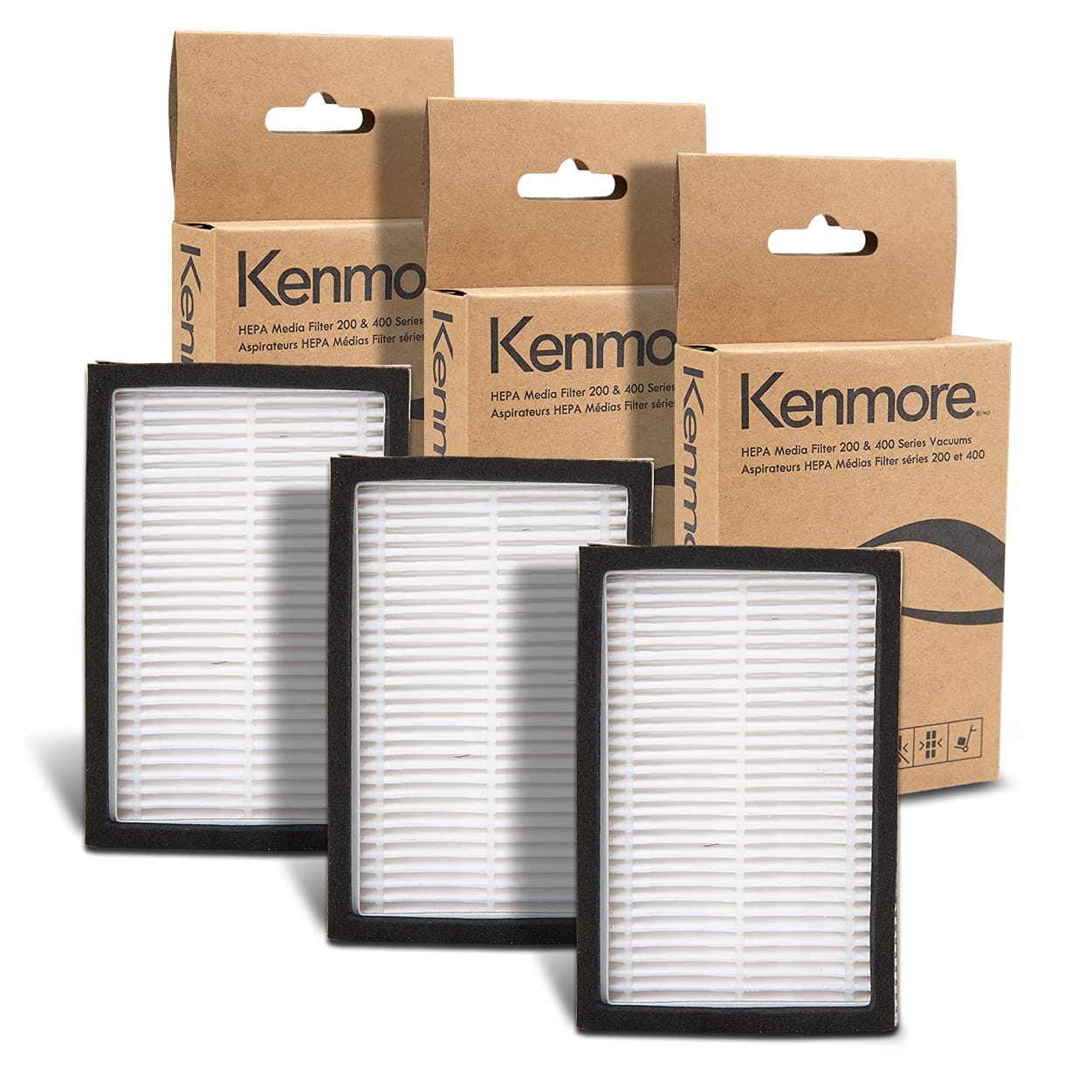 Kenmore K3040 HEPA Replacement Filter Pack of 3 for 200 & 400 Series Canister Vacuum Cleaners