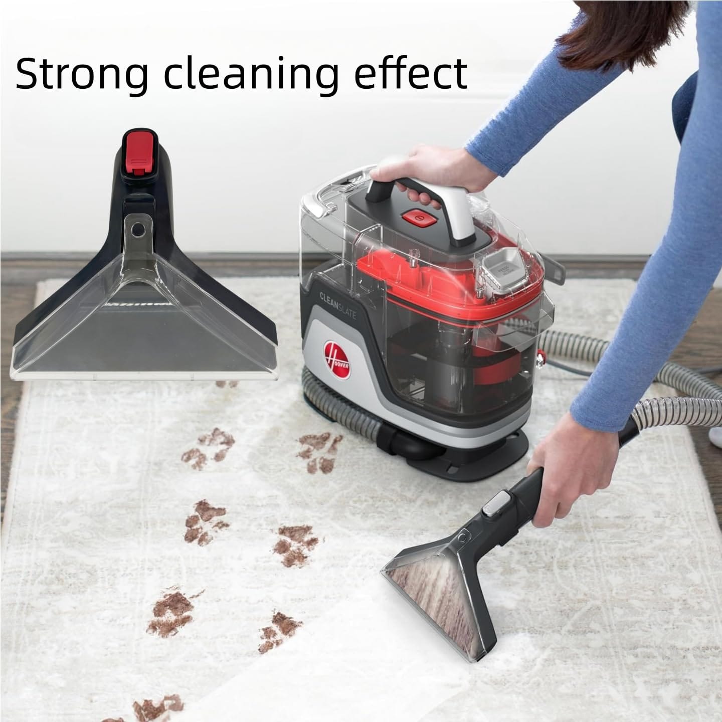 ** Replacement Parts Hoover Cordless Stick Vacuum Brush for FH14050 & FH15000V - Tough Stain Tool Attachments (1+2)

**DESCRIPTION:** 
Upgrade your Hoover CleanSlate Portable Machine with this high-quality replacement brush set compatible with models FH14050, FH15000V, FH14052, BH14000V, FH14000, FH14010, and FH14020. Made of durable materials with strong wear resistance, these attachments are designed to tackle tough stains on sofas, stairs, and carpets. The package includes a cleaning brush tool and two additional slippery brushes for versatile cleaning options.

These replacement parts are easy to install without the need for any tools - simply insert into the joint for a seamless setup. The transparent lid can be easily removed for cleaning and reattached after maintenance. Please note that this is not a Hoover OEM product, but it is designed for perfect compatibility with Hoover machines.

For any inquiries or issues, feel free to reach out to our customer service team. We guarantee a 30-day return warranty to ensure your satisfaction. Trust in our lightweight and efficient brush replacements to keep your vacuum performing at its best. - Review Image 4