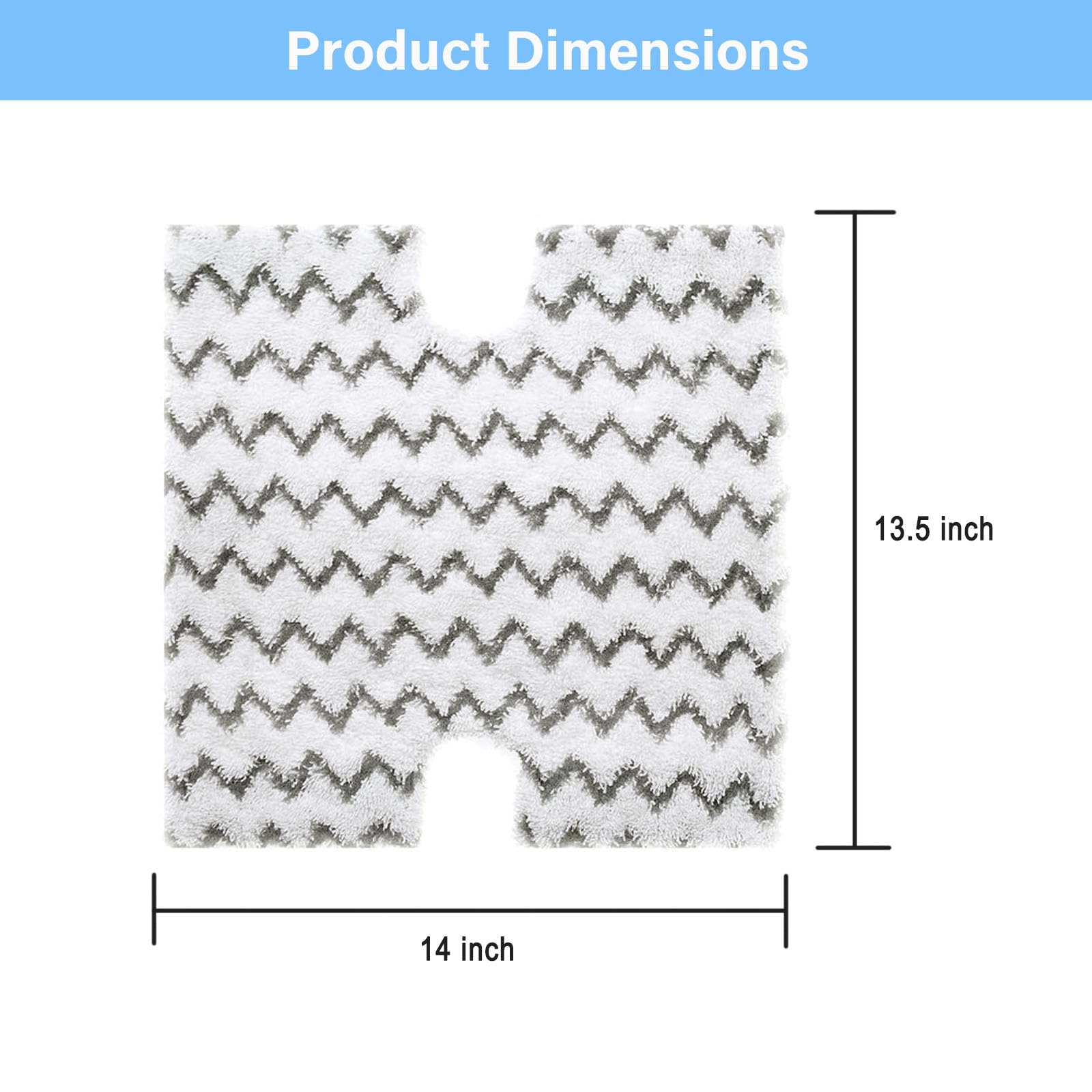 8-Pack Replacement Steam Mop Pads for Shark Lift-Away Pro & Genius Steam Mops - Compatible with S3973, S5001, S6001 Series - Review Image 4