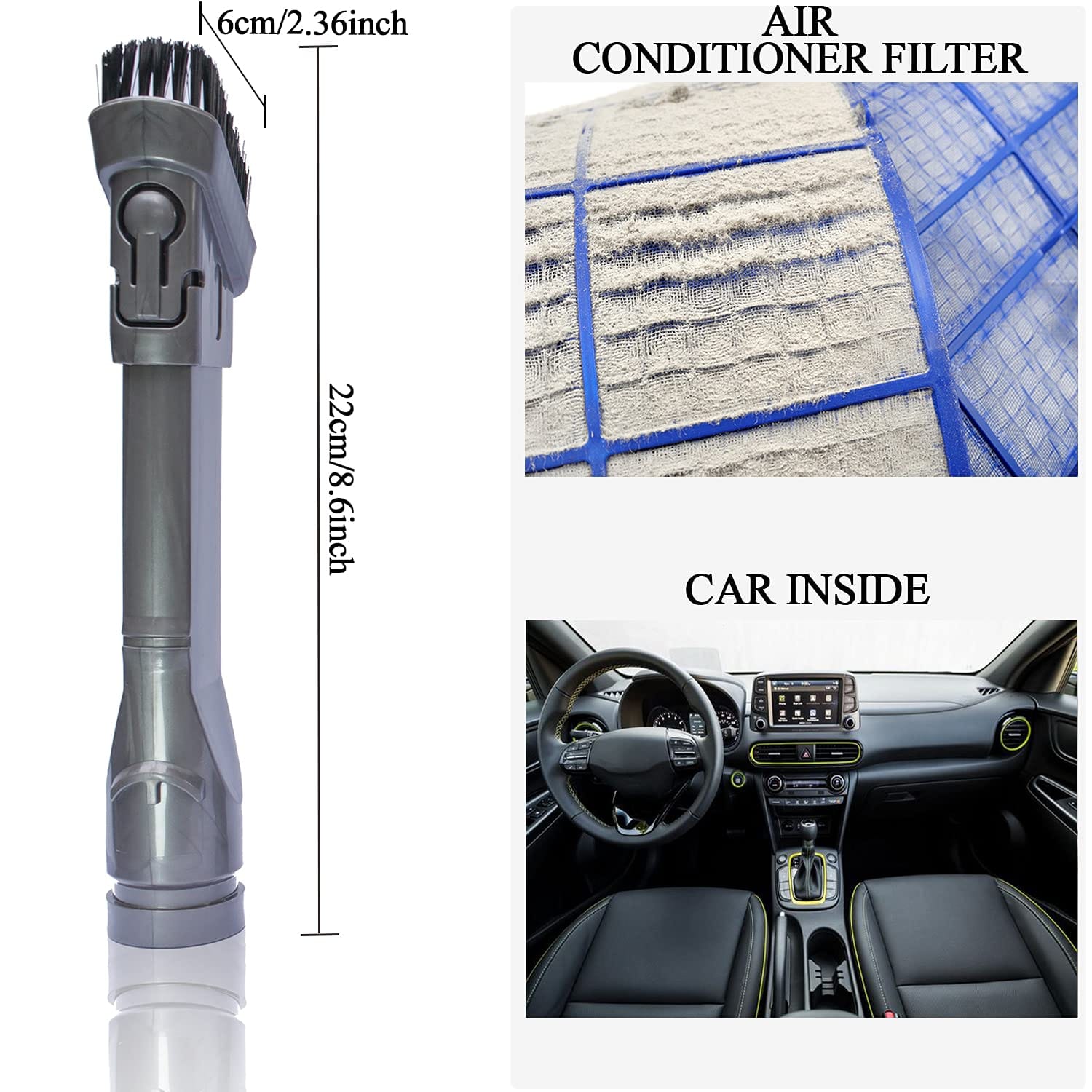 Flexible Extension Hose & Vacuum Attachments Kit for Dyson V11 V10 V8 V7 V6 - Dusty Brush & Cleaner Accessories - Review Image 3