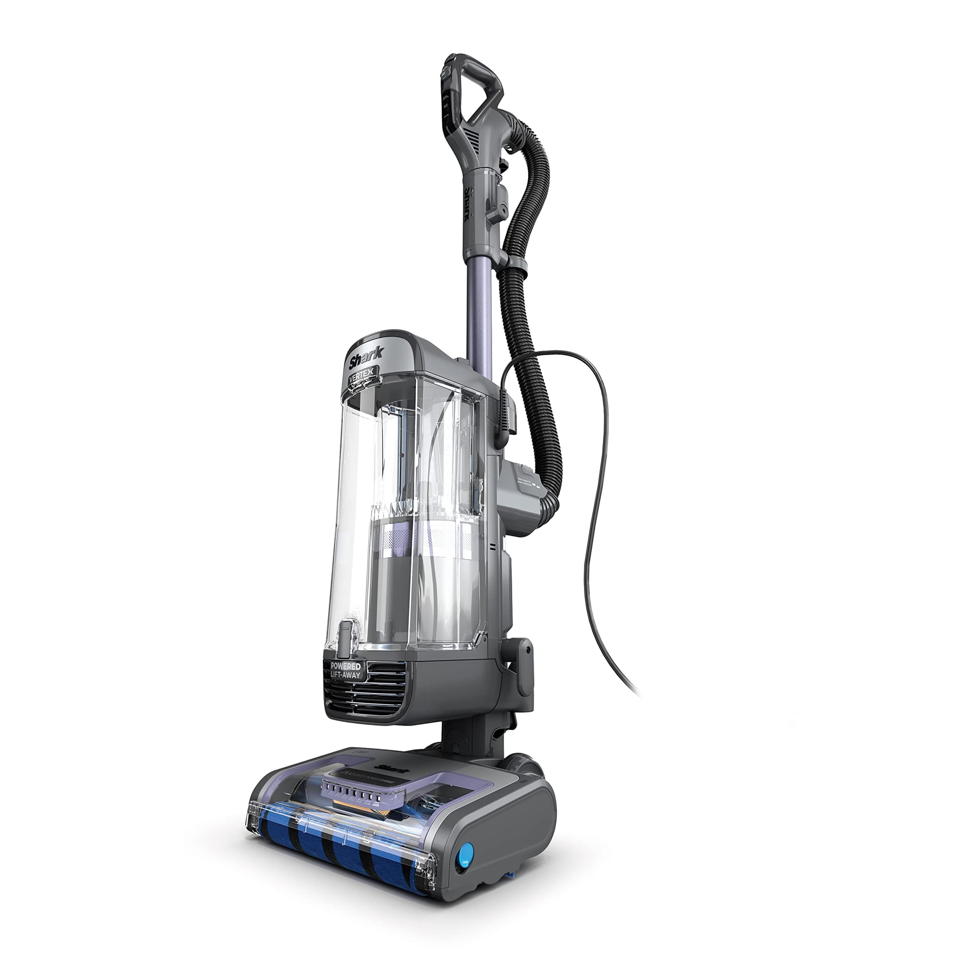 Shark AZ2001AMZ Vertex Duoclean PowerFins Upright Vacuum with Powered Lift-Away & Self-Cleaning Brushroll, Dark Lilac, 1 Qt Dust Cup - Powerful Suction for Deep Cleaning