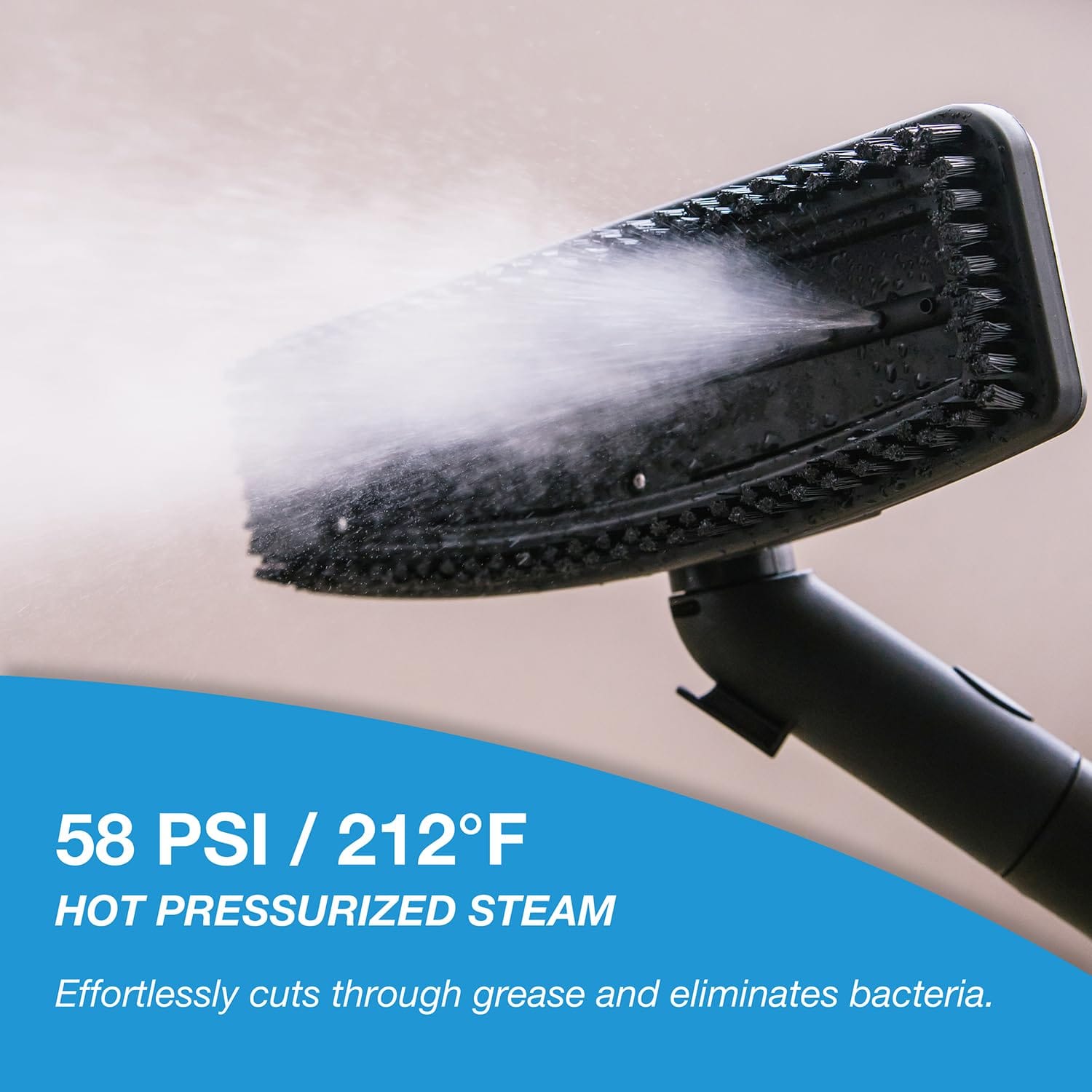 Multipurpose Steam Cleaner with 18 Accessories - Portable Steamer for Floor, Carpet, Kitchen, Bathroom, Tile & Window, Couch, Car - Chemical-Free Cleaning and Wallpaper Removal - Review Image 4