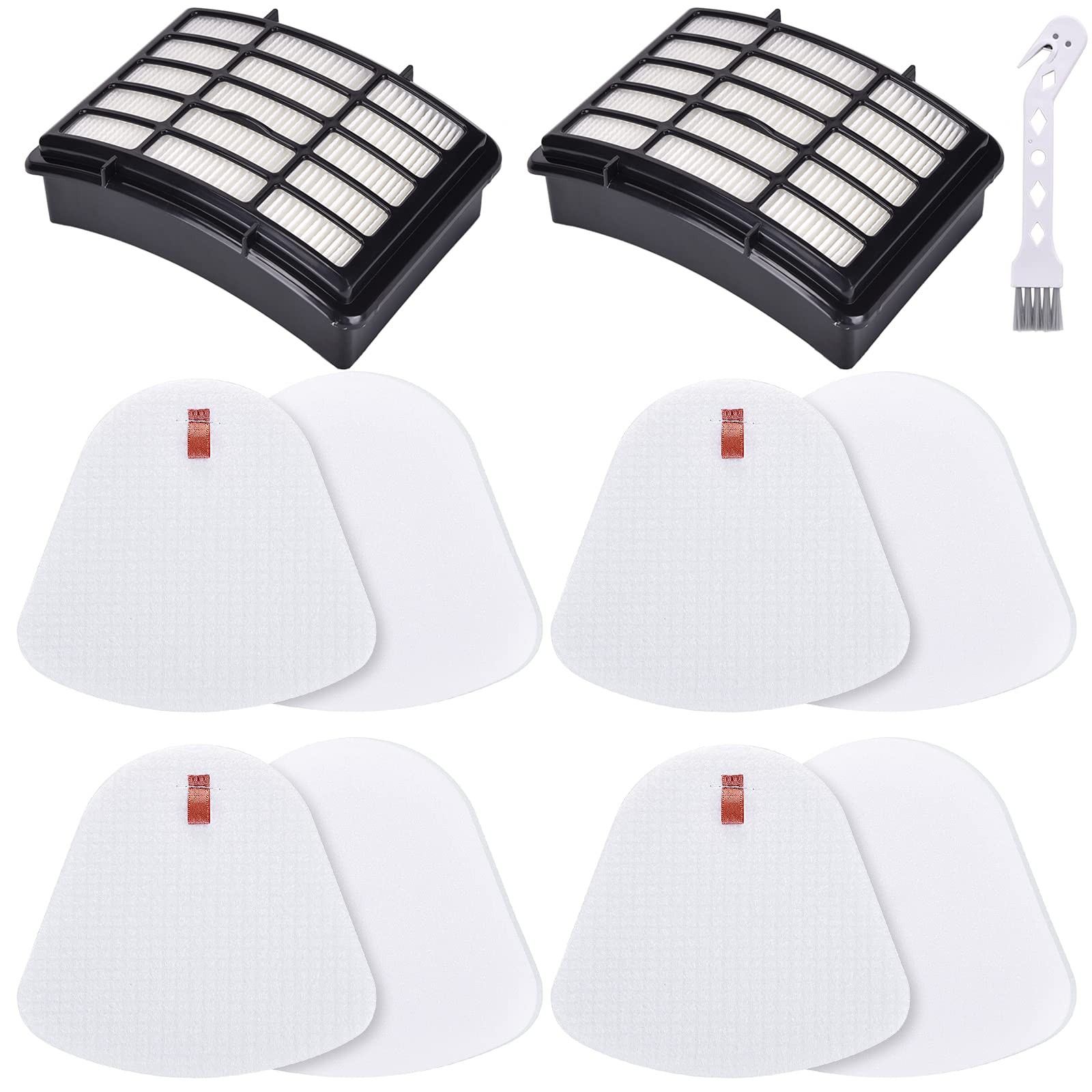 Leadaybetter Replacement Filter Set for Shark Navigator Lift-Away NV350 Series - 2 HEPA + 4 Foam & Felt Filters | Part # XFF350 & XHF350