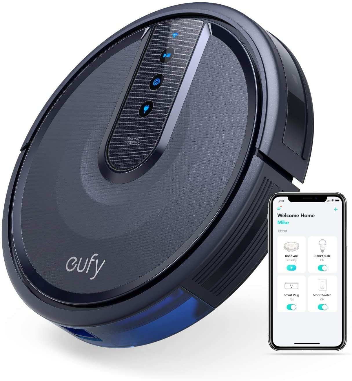 Eufy Robovac 25C Robot Vacuum with Wi-Fi and 1500Pa Suction Power - Renewed, HEPA Filter Compatible