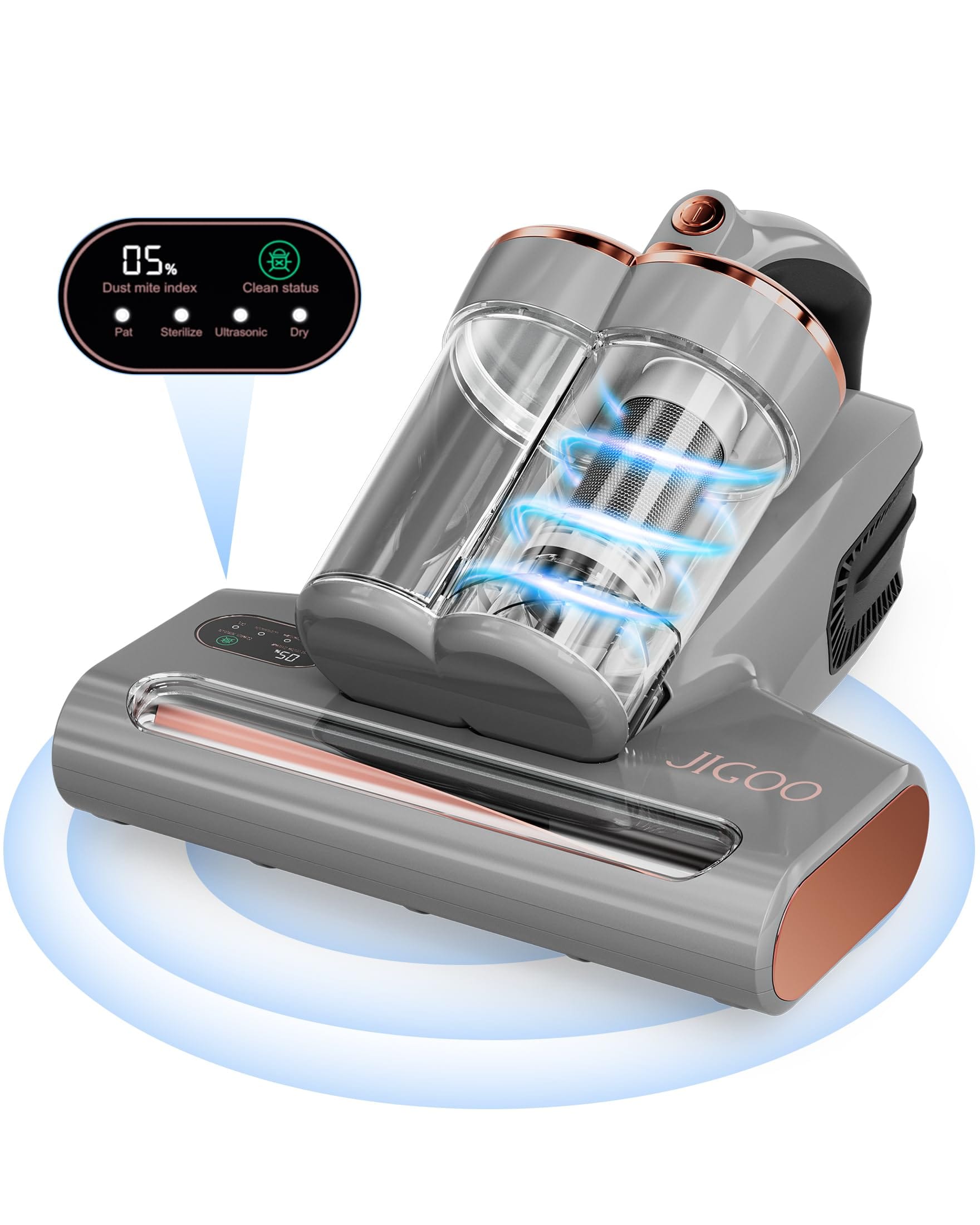 Smart Bed Vacuum Cleaner with Dust Sensor 500W 13Kpa UV Ultrasonic Heating Corded Handheld Vacuum (S300 Pro)