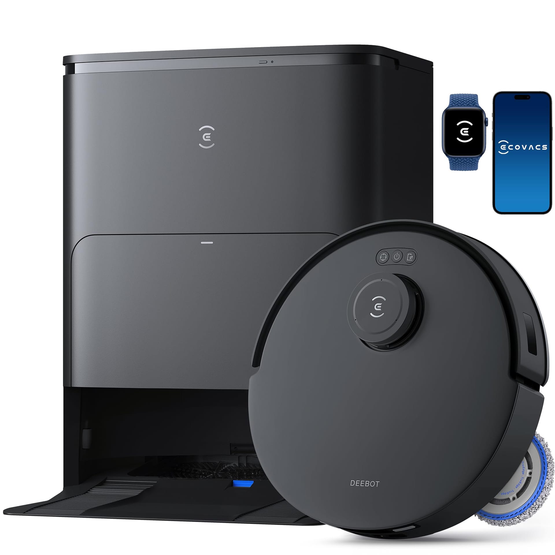 Smart Ecovacs Deebot T30S Robot Vacuum And Mop With 11000Pa Suction Power And Advanced Features