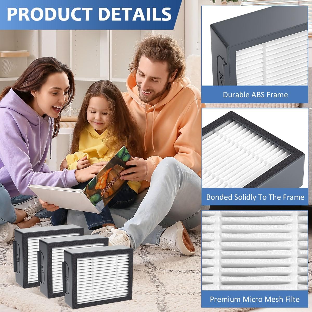 High-Efficiency 6 Pack Hepa Filters for Irobot Roomba E, I, J Series Vacuum Cleaner - Review Image 3