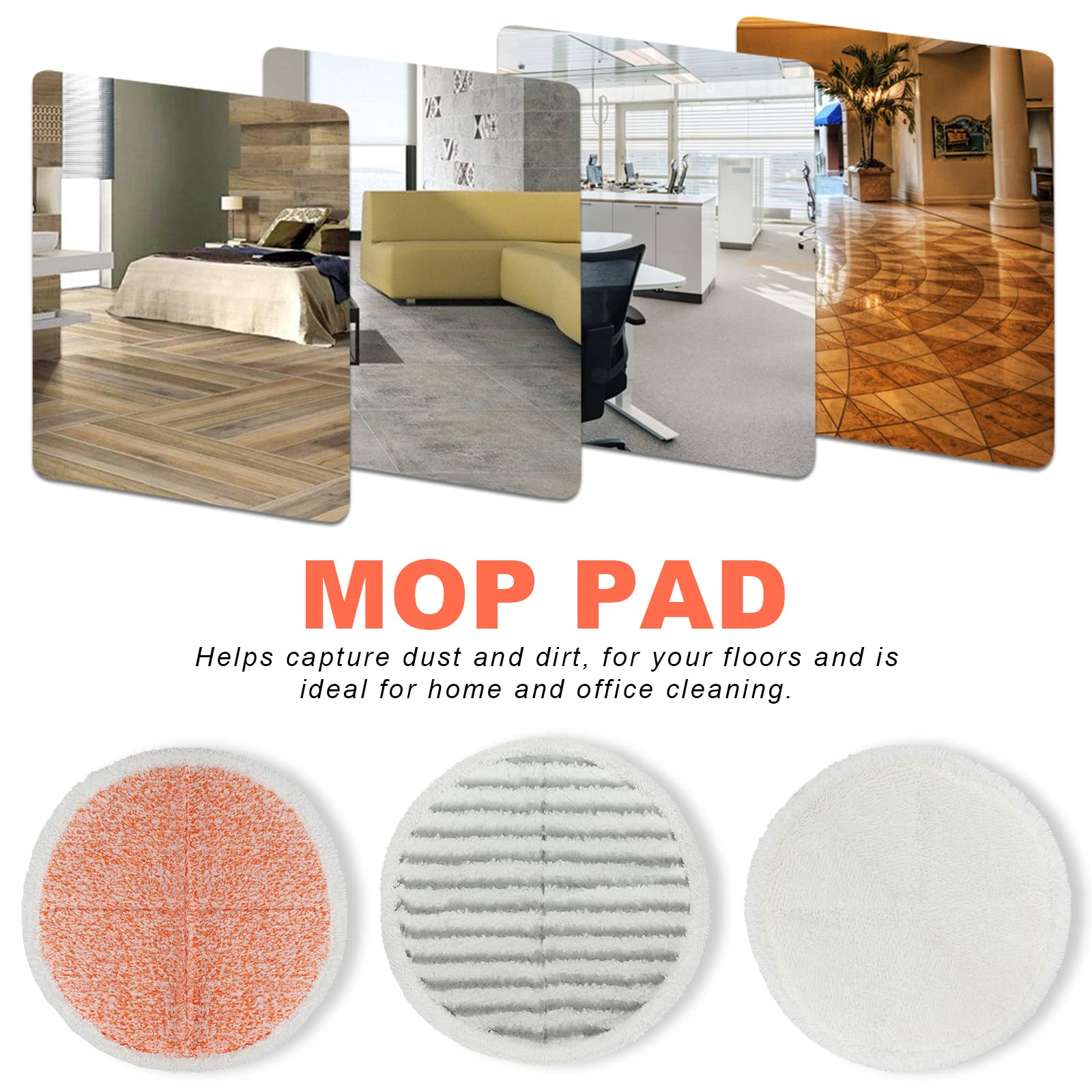 Premium Replacement Spinwave Mop Pads for Bissell Spinwave 20399 23157 23159 2039A 2124A - 12 Pack Heavy Scrub Pad Refills #1611297 & 1611298 - Review Image 5