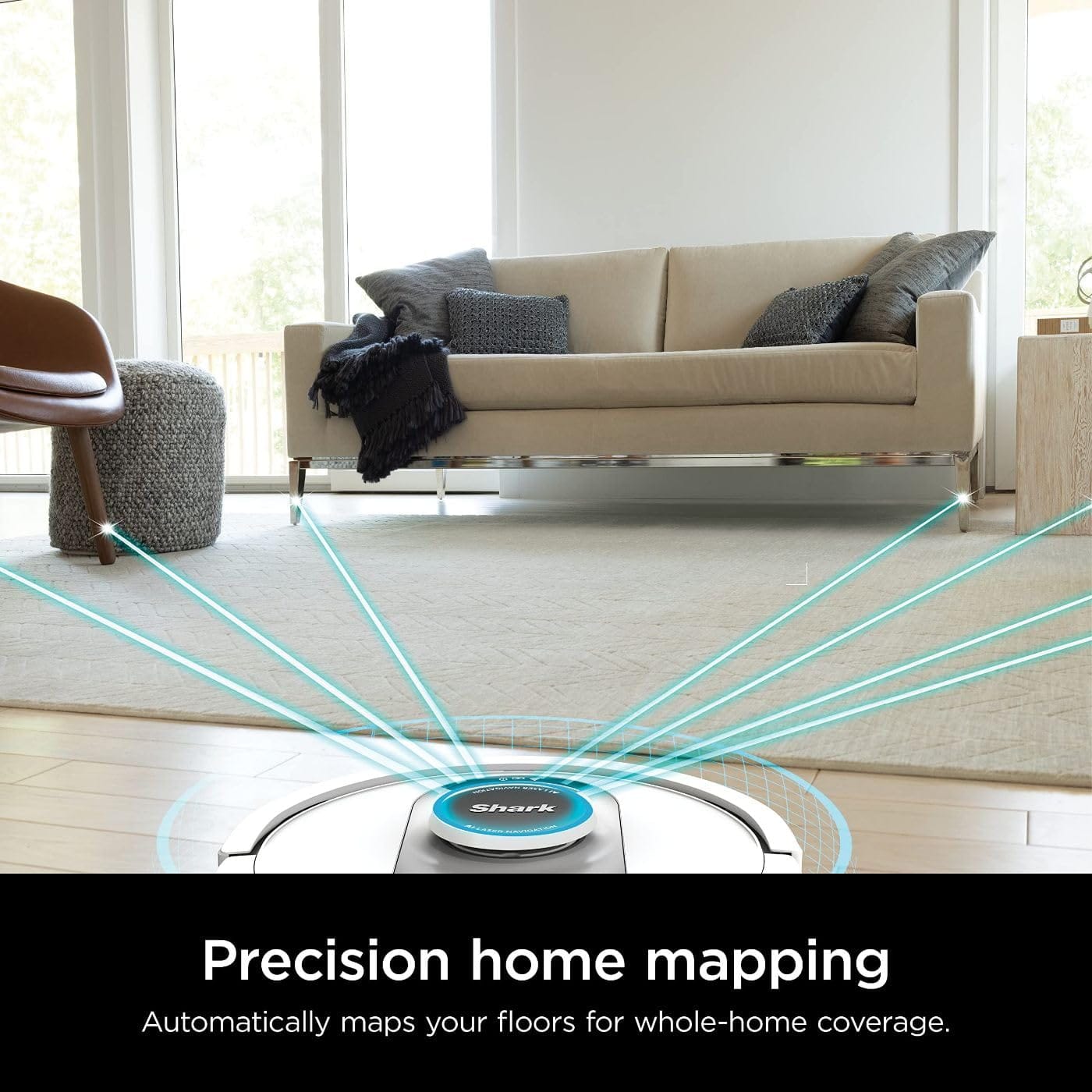 Shark AI Ultra Self-Emptying Robot Vacuum with Matrix Clean Navigation, Home Mapping, 60-Day Capacity - Ideal for Pet Owners and All Floor Types (Silver/Black) - Review Image 5