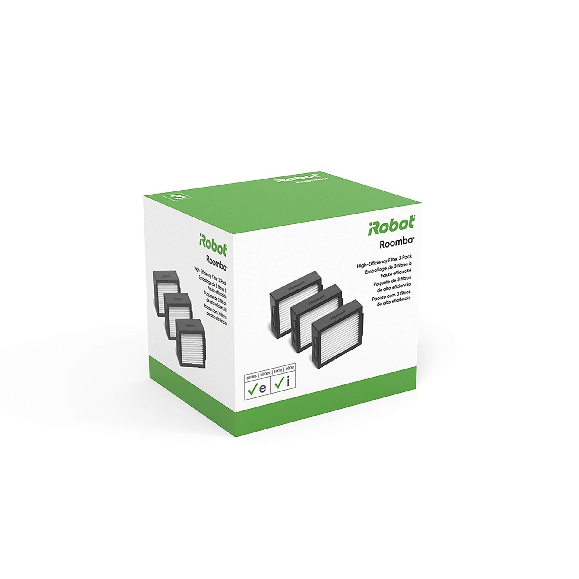 Irobot High-Efficiency Filter 3-Pack for Roomba E, I & J Series - Replacement Parts