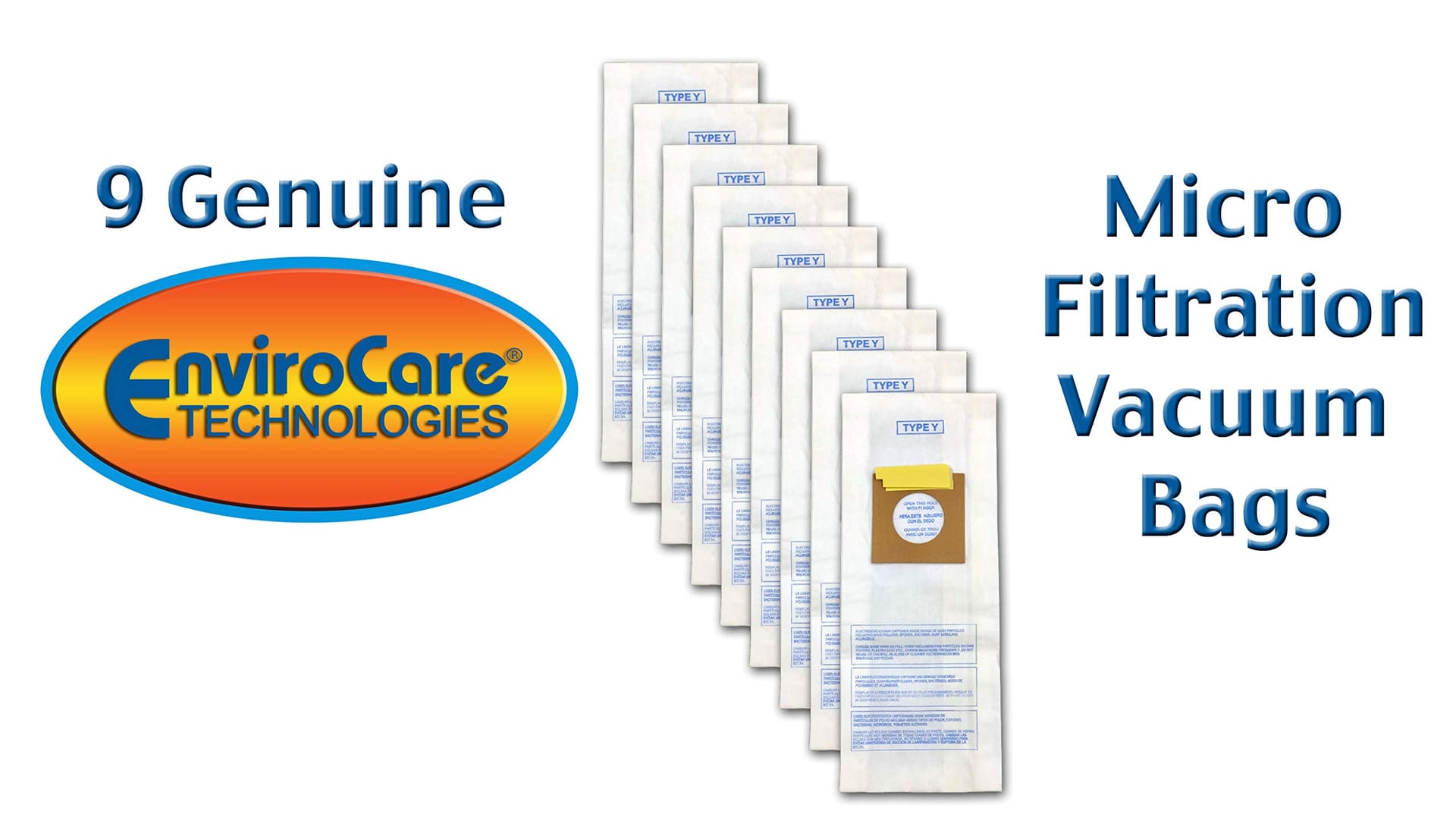 Envirocare Replacement Micro Filtration Vacuum Bags for Hoover Windtunnel Upright Type Y (9 Pack) - Review Image 3