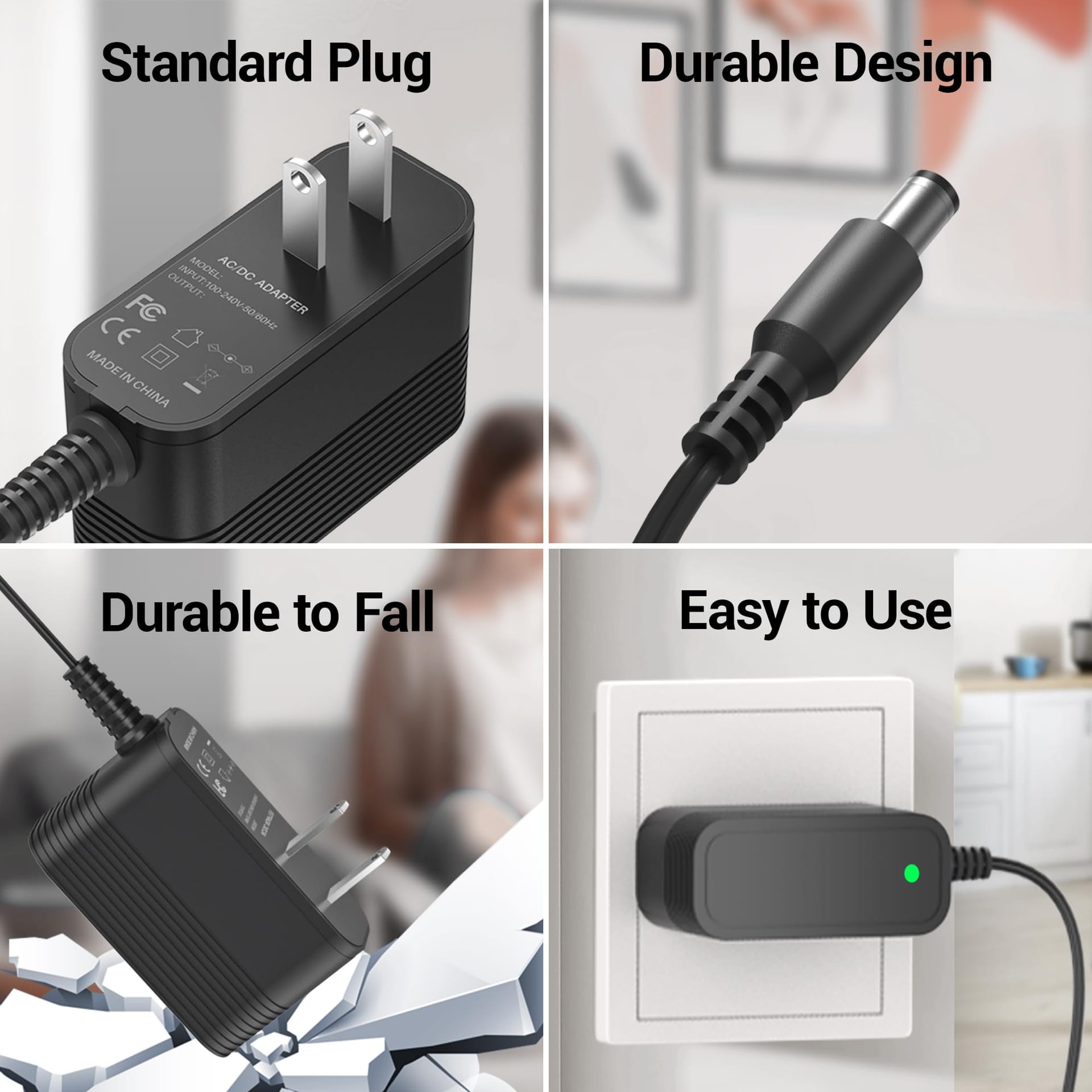 26.5V DC Charger for Inse Cordless Vacuum Cleaner | Replacement AC Adapter for Inse N5S N5 N500 N550 N560 N570 N6 N6S N600 N650 N660 V70 | Deik VC-1518-US Power Supply for Wowgo S108 - Review Image 5