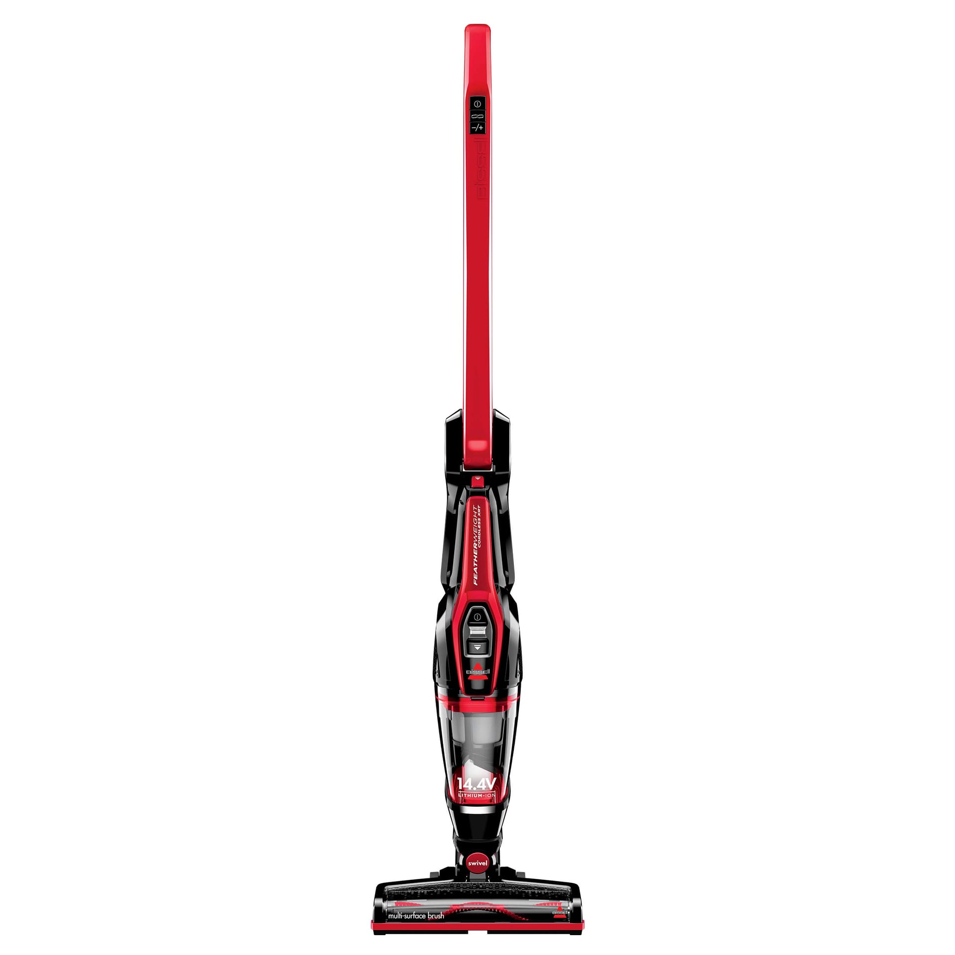 Bissell 3079 Featherweight Cordless Xrt Stick Vacuum Cleaner with Powerful Suction, 14.4V Lithium-ion Battery, Black/Red