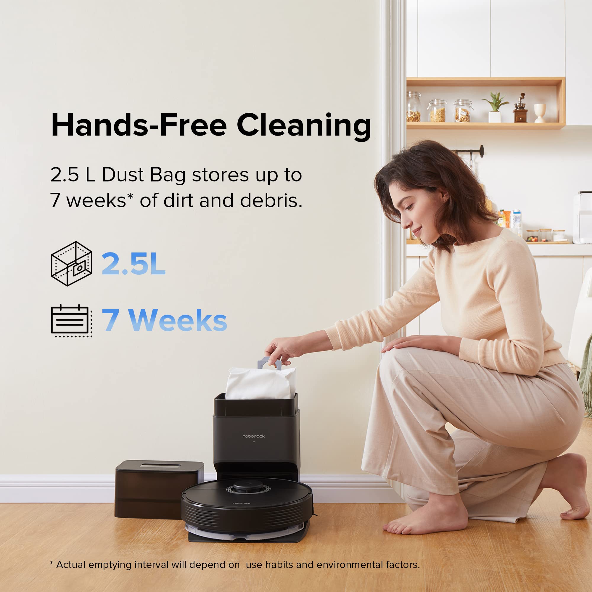 Roborock Q7 Max+ Robot Vacuum With Auto-Empty Dock Pure, 4200Pa Suction, App-Controlled Mopping, 7-Week Hands-Free Cleaning, Alexa Compatible - Review Image 2