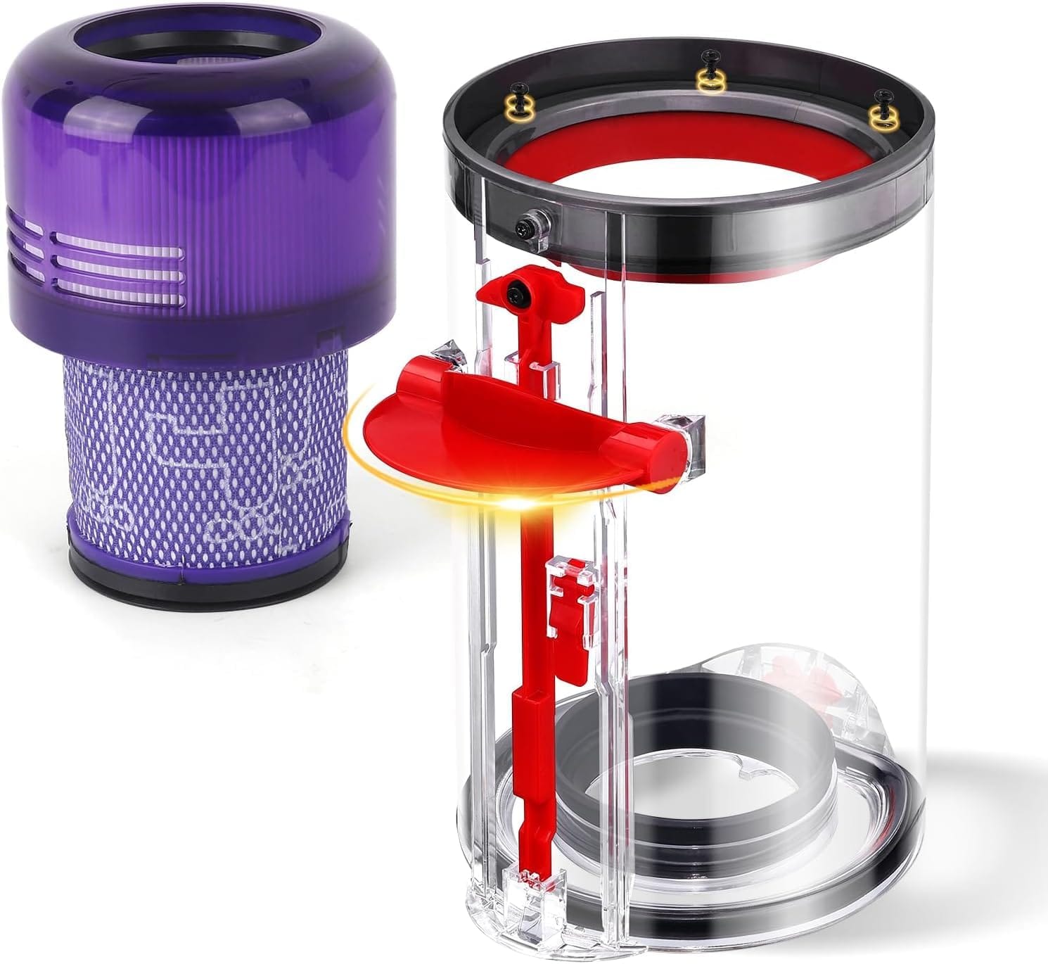 Upgraded Canister Replacement with HEPA Filter for Dyson V11 V15 Sv14 Sv15 Sv22 Vacuum Cleaners