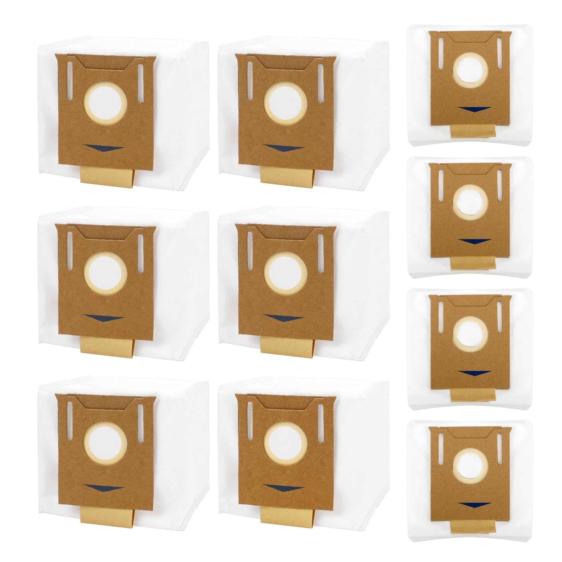 Pack of 10 T8 Dust Bags for Ecovacs Deebot Ozmo T8, T8+, T8 Aivi, N8 Pro Plus, N8 Pro, Dx93, Ddx96 - Compatible with Yeedi K781+, 2.5L Auto-Empty Station