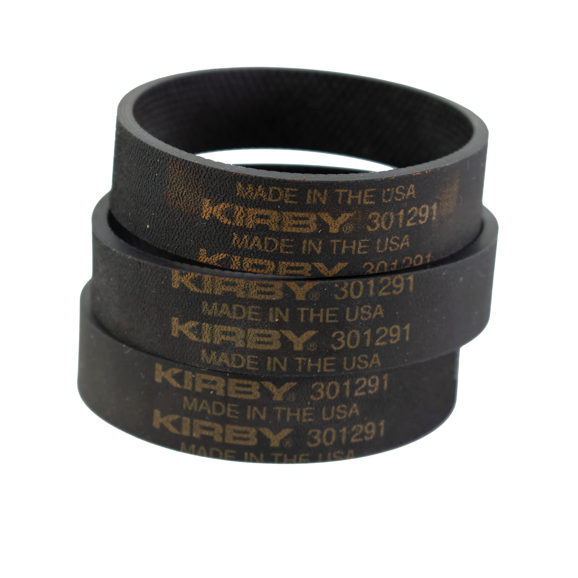 Kirby Vacuum Cleaner Belts 3-Pack Bundle - Part 301291G for Various Kirby Upright Models