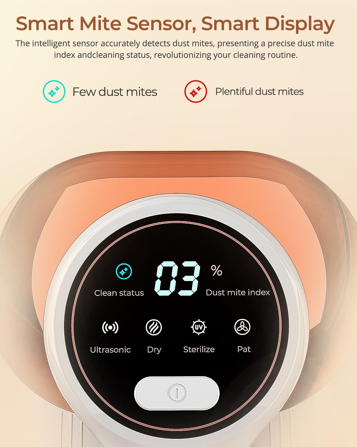 Pet Hair Vacuum: JIGOO J300 Mattress Vacuum Cleaner with Dust Sensor, UV & Ultrasonic, 13Kpa Suction 500W - Review Image 5