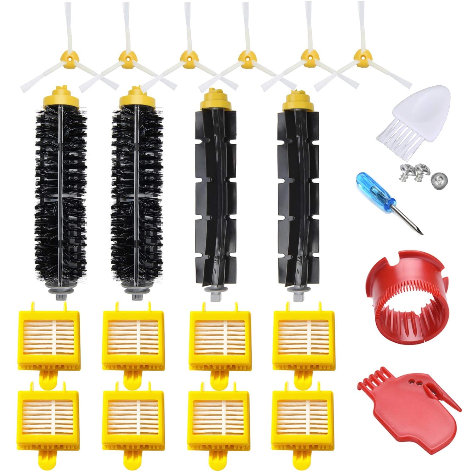 Joybros 20-Pack Replacement Parts Compatible with iRobot Roomba 700 Series - Filter Brush Vacuum Cleaner Kit