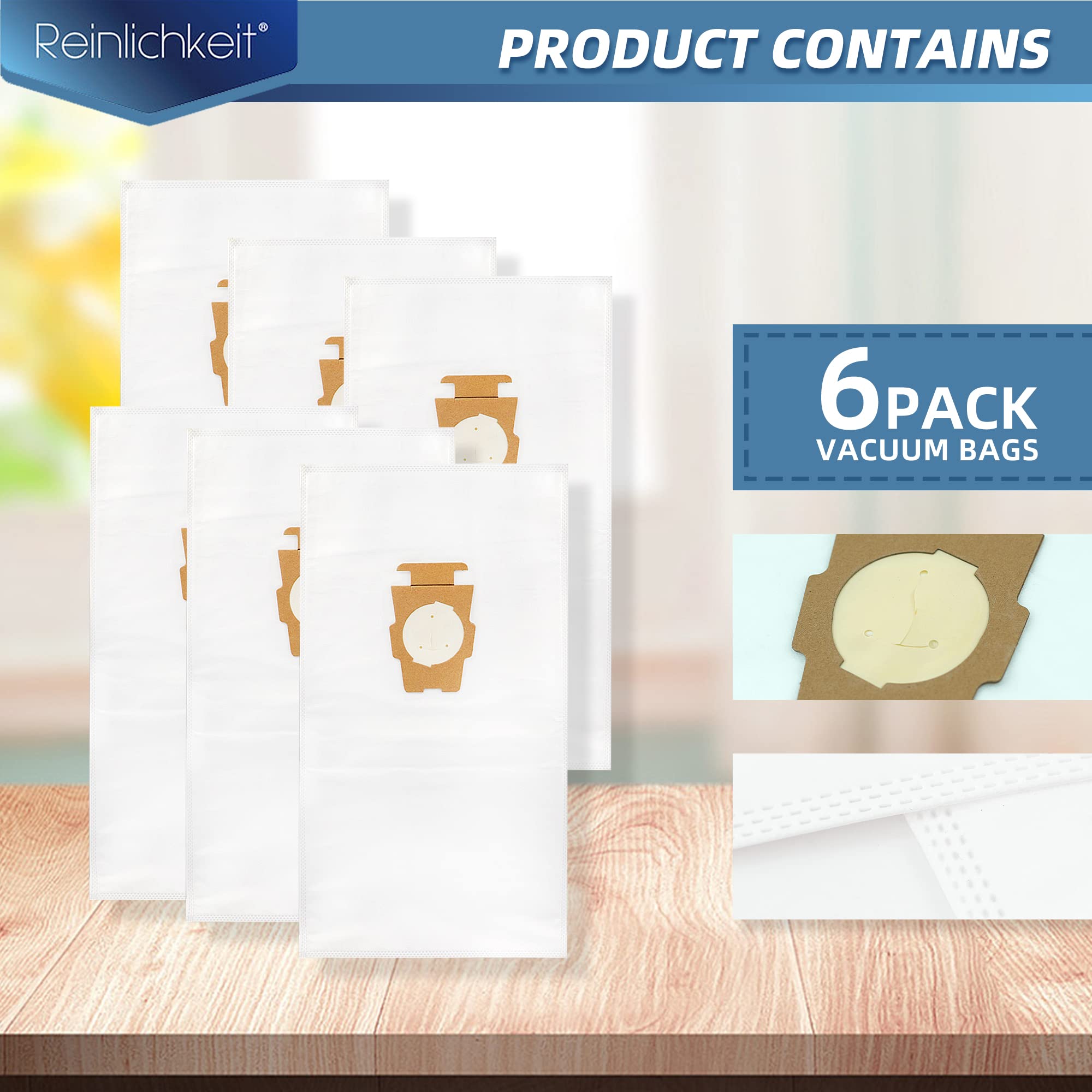 Universal Cloth Vacuum Bags for Kirby All Generation & Sentria Models, Pack of 6 Bags - Compatible with Part 205811 204814 204811 - Review Image 2